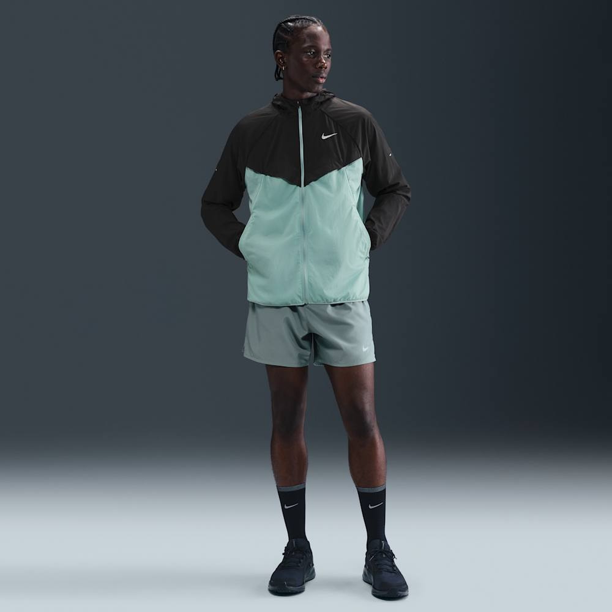 Nike Chaqueta Repel UV Stride, NEGRO, hi-res