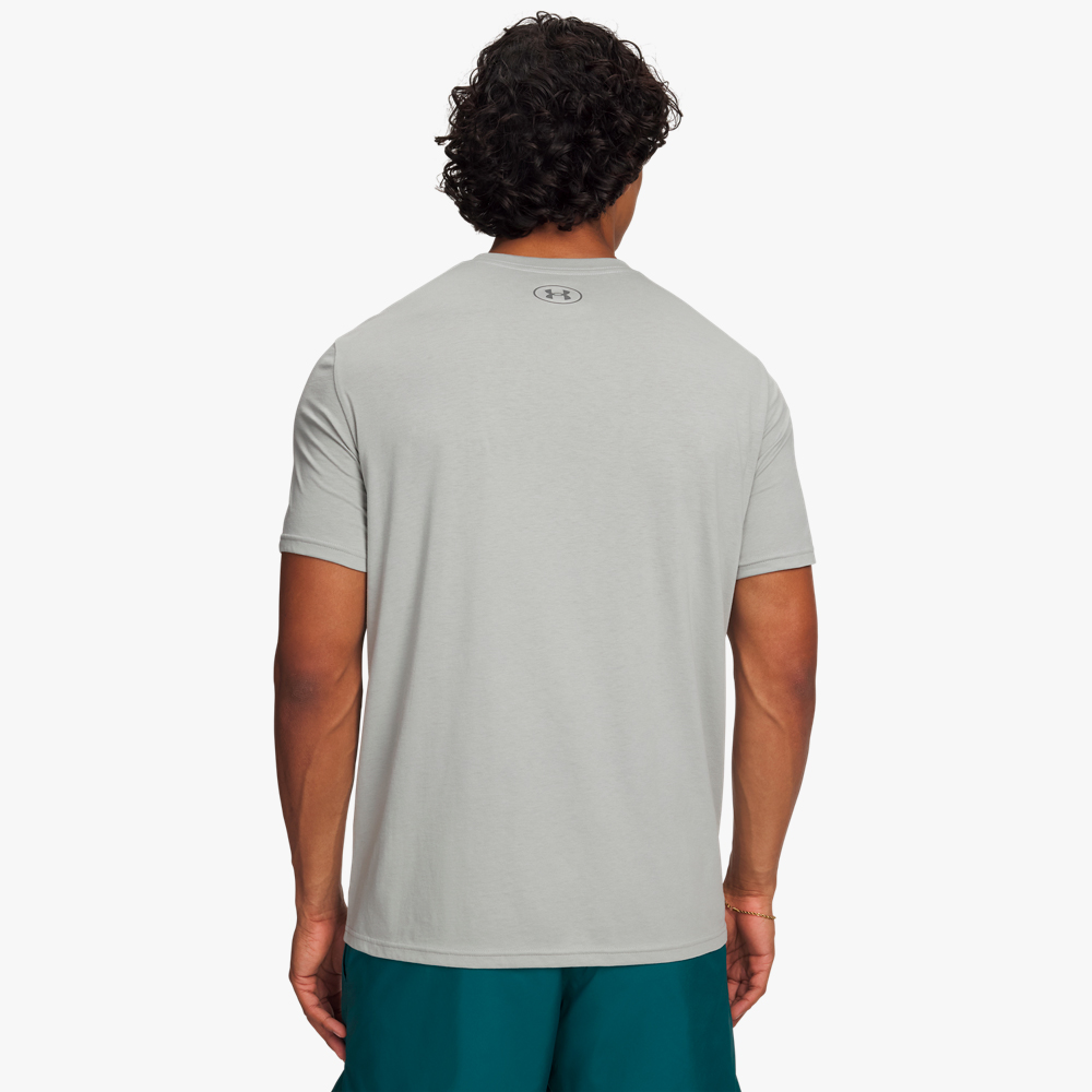 Under Armour Polera Left Chest Logo, GRIS, hi-res