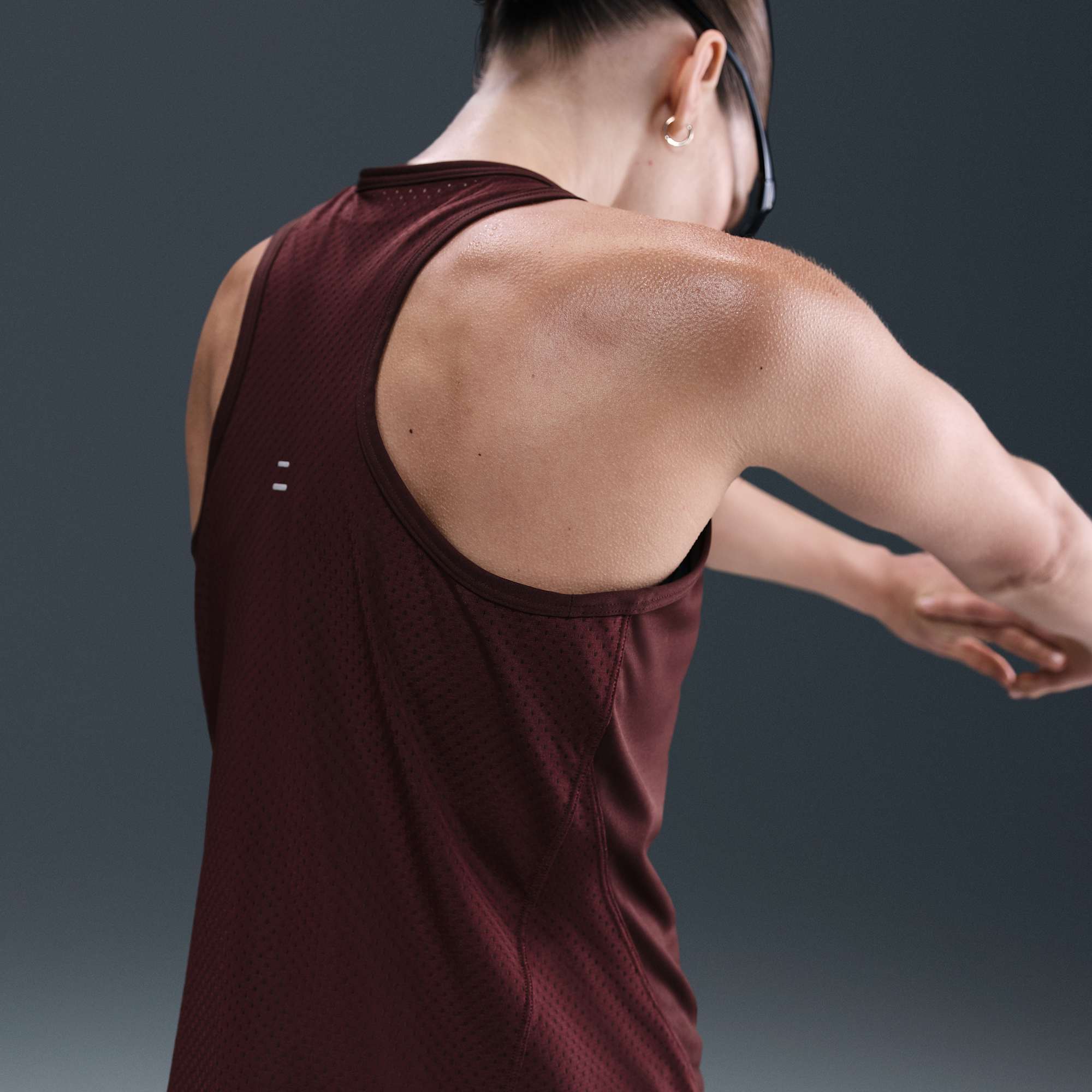 Nike Polera Tempo, ROJO, hi-res