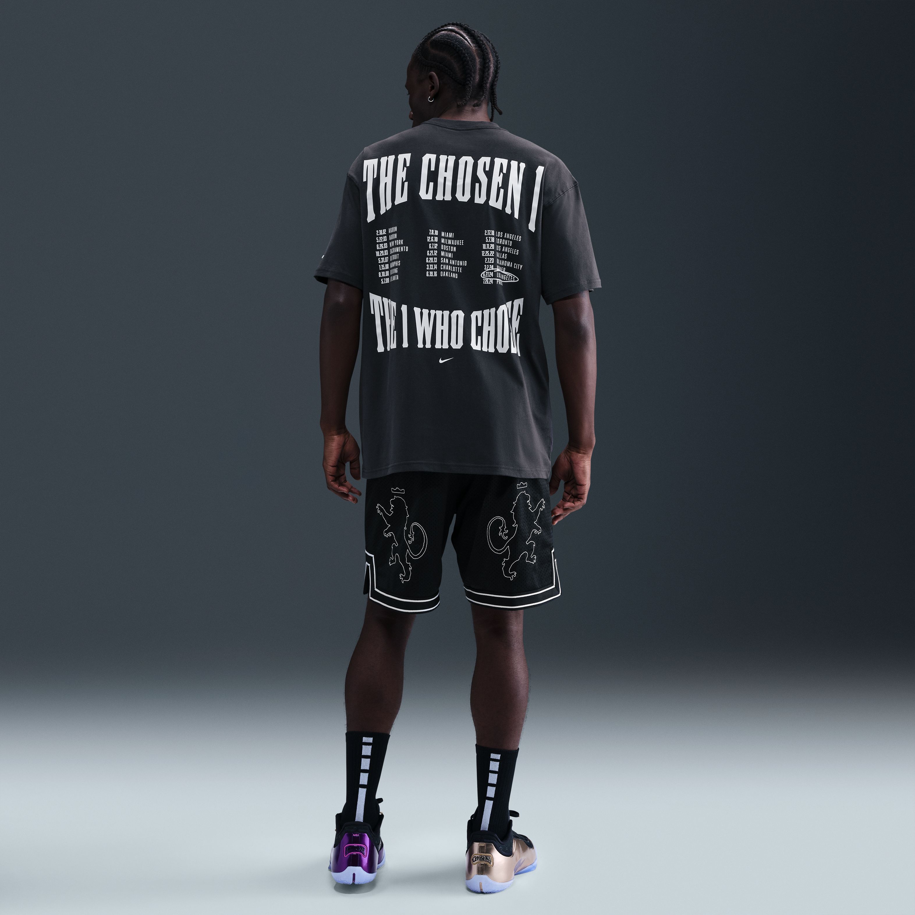 Nike Polera Max90 LeBron Chosen One, NEGRO, hi-res