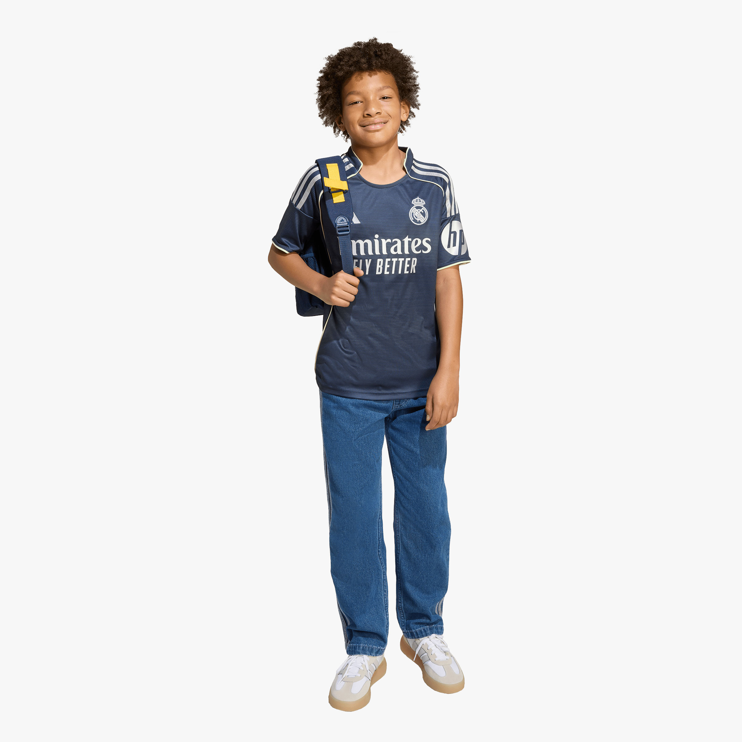 adidas Camiseta Real Madrid Visitante 25/26 Ni&ntilde;os, AZUL, hi-res
