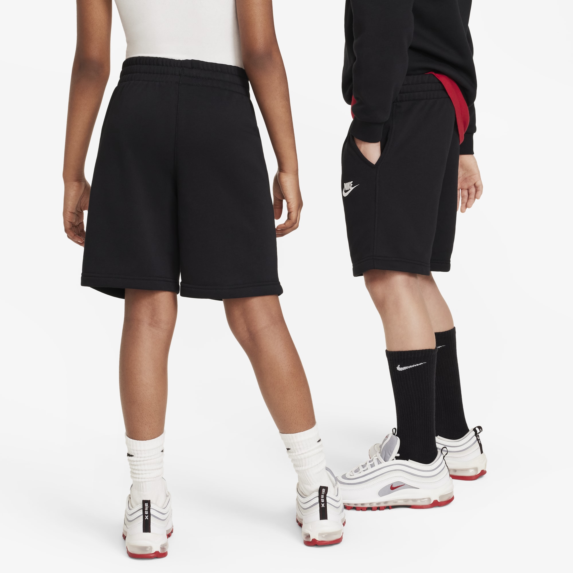 Nike Shorts Sportswear Club Fleece, NEGRO, hi-res