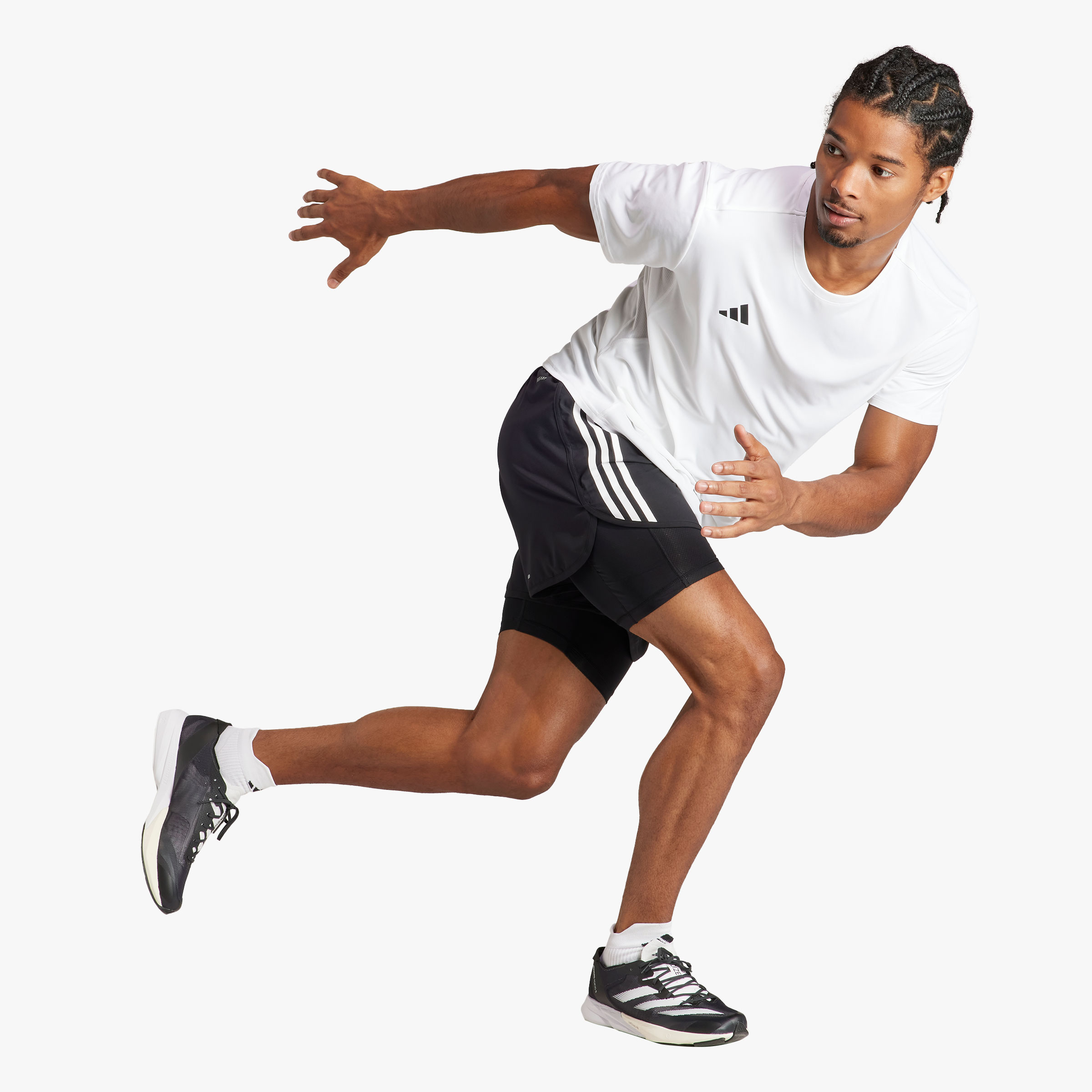 adidas Polera Adizero Essentials Running, BLANCO, hi-res