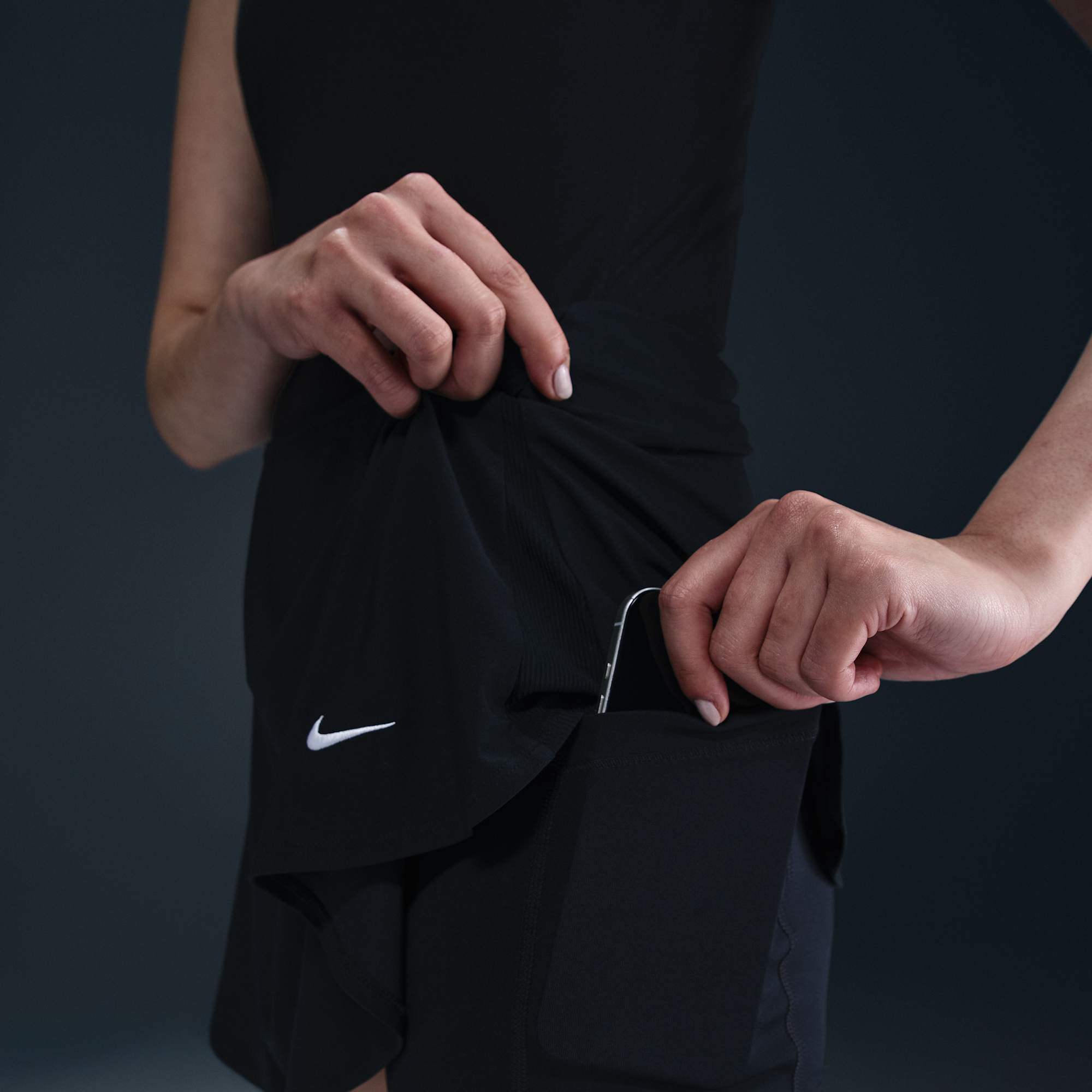 Nike Falda Victory, NEGRO, hi-res