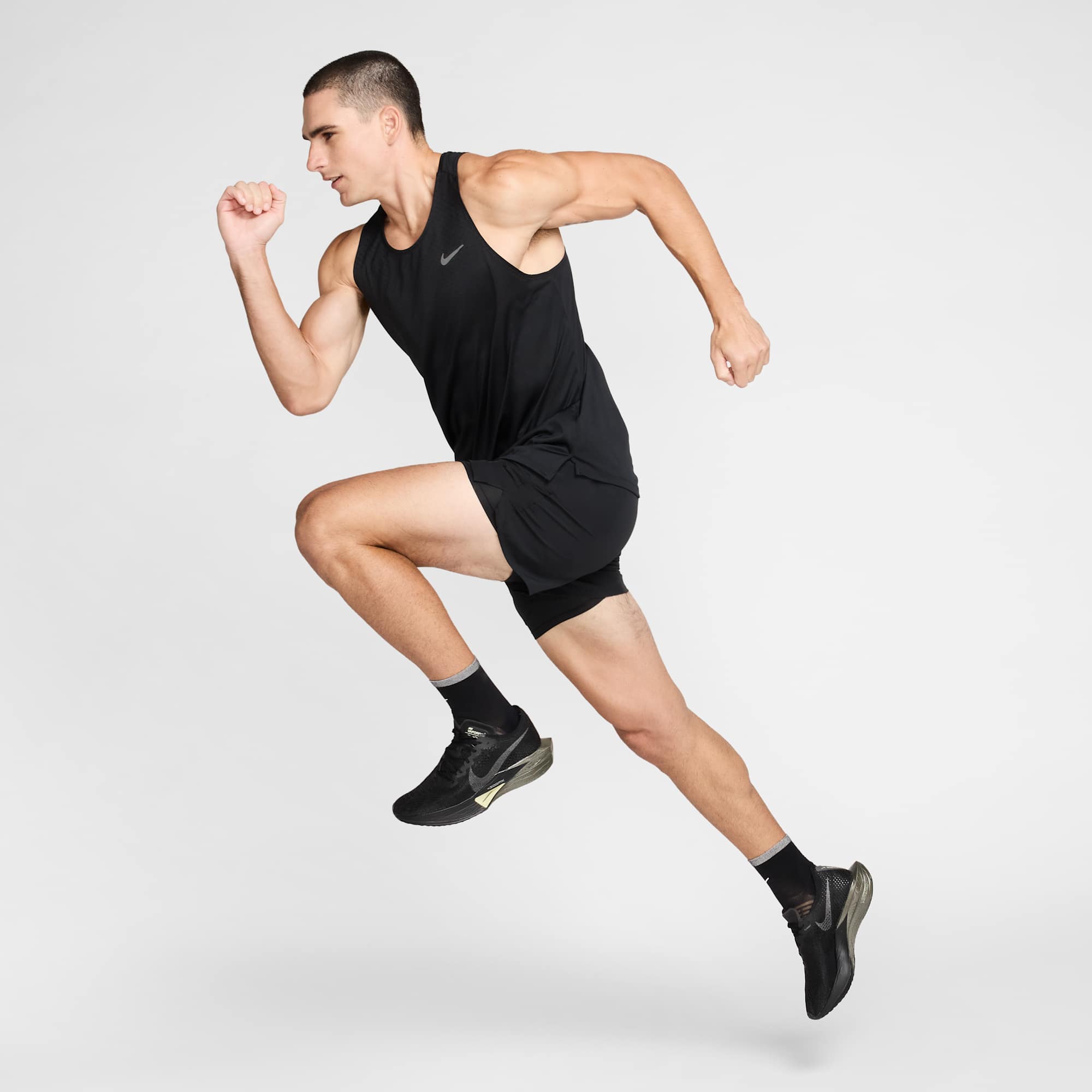 Nike Polera para correr Stride, NEGRO, hi-res