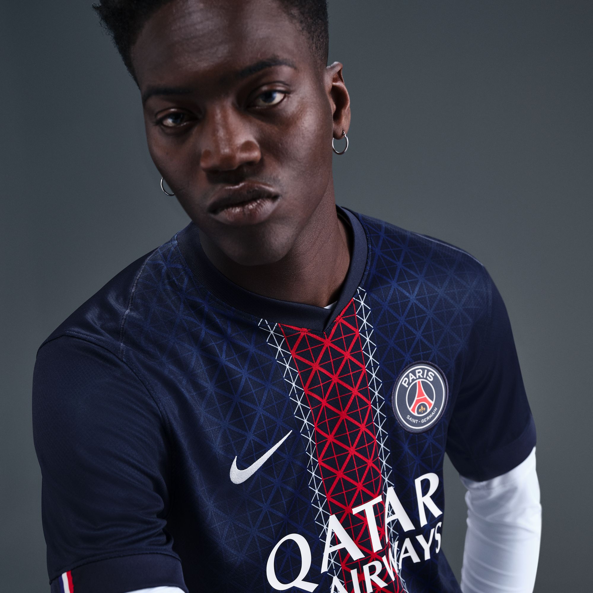 Nike Paris Saint-Germain 2025/26 Stadium Home, AZUL, hi-res
