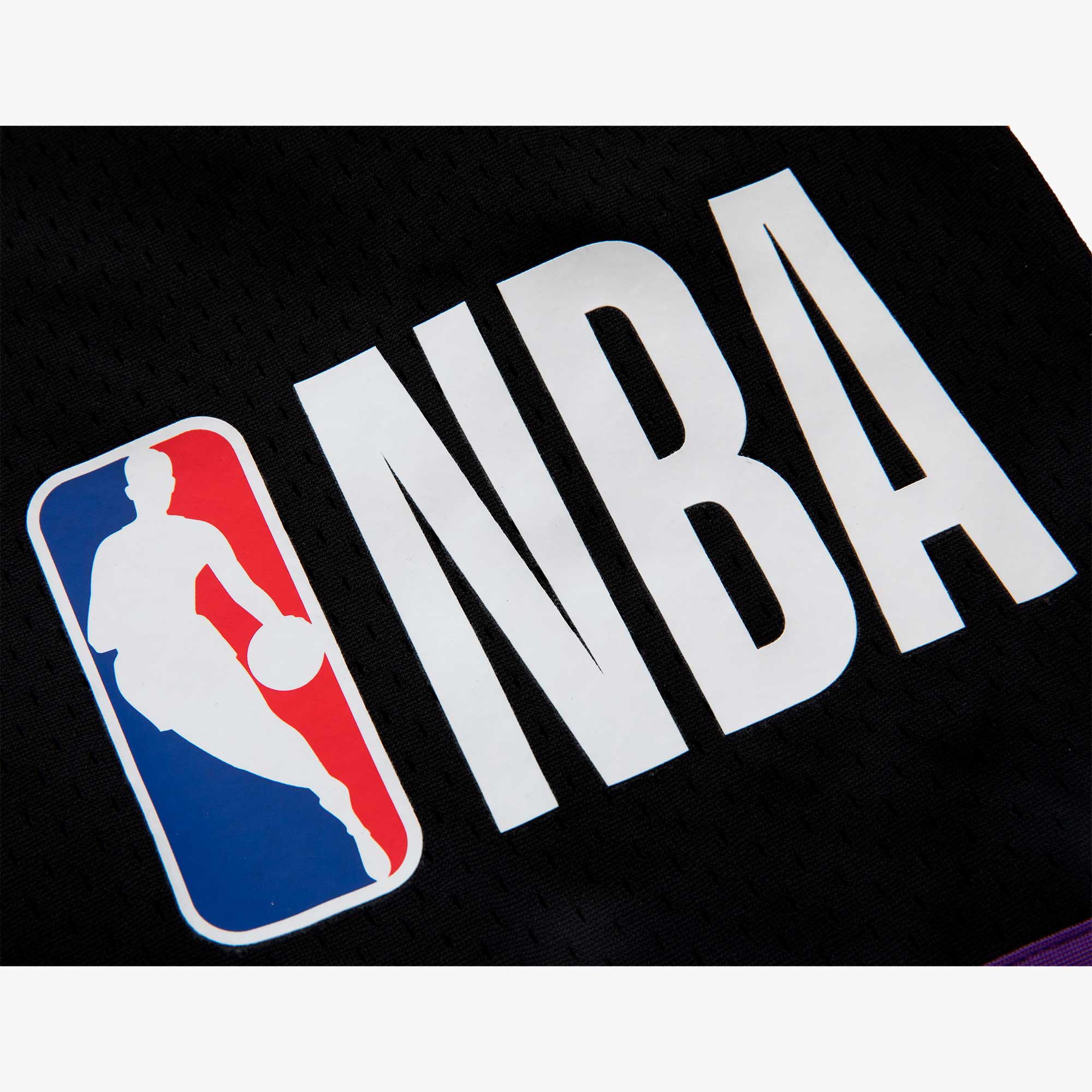 NBA Short Front Logo Lakers, NEGRO, hi-res