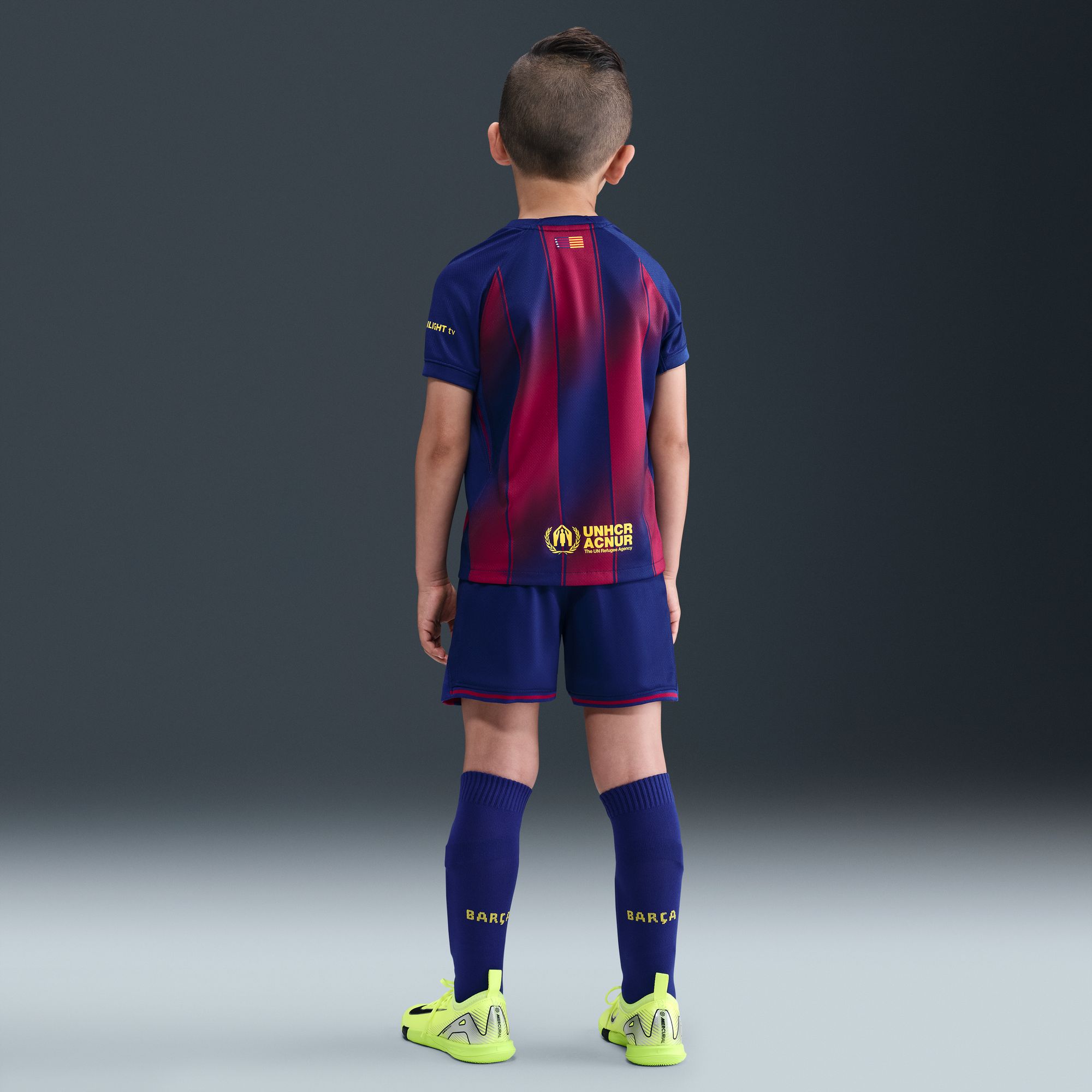 Nike Conjunto FC Barcelona 2025/26 Stadium Home, AZUL, hi-res