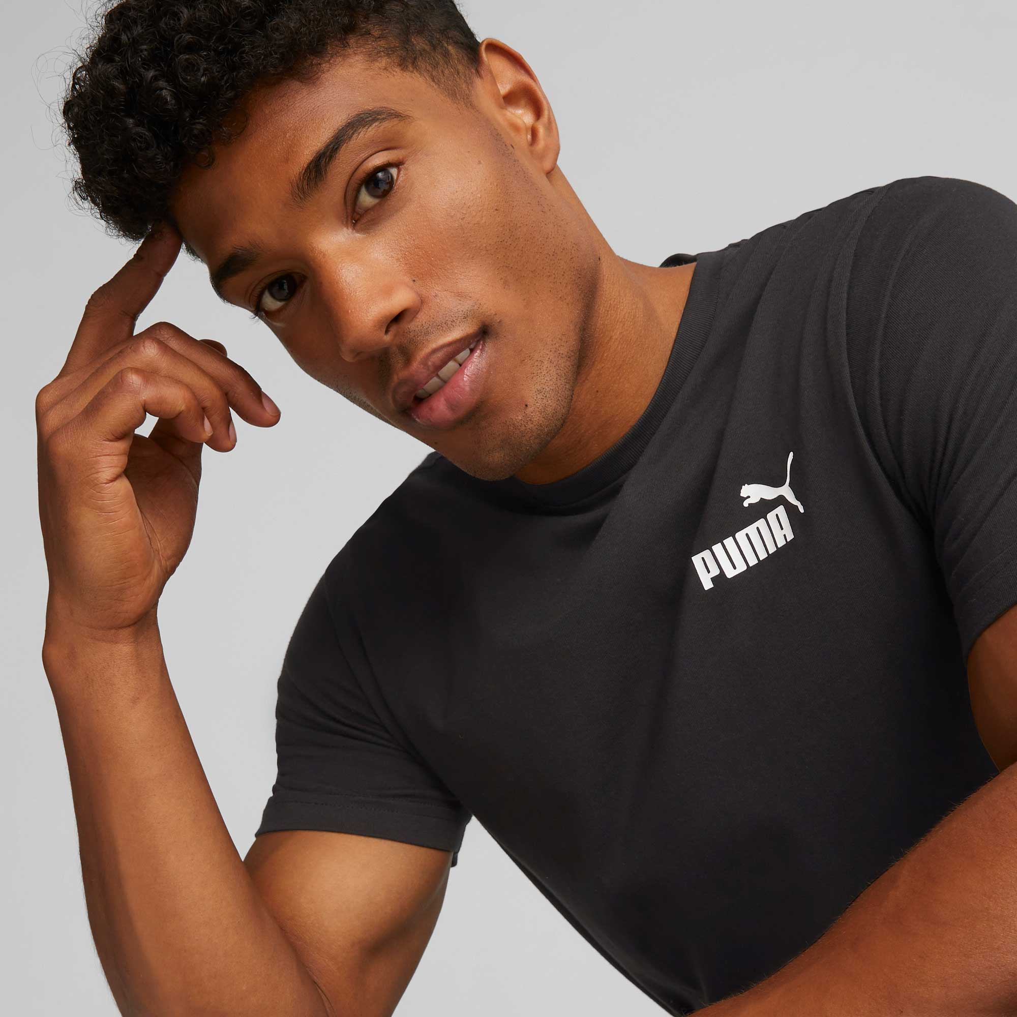 Puma Polera Essentials Small Logo, NEGRO, hi-res