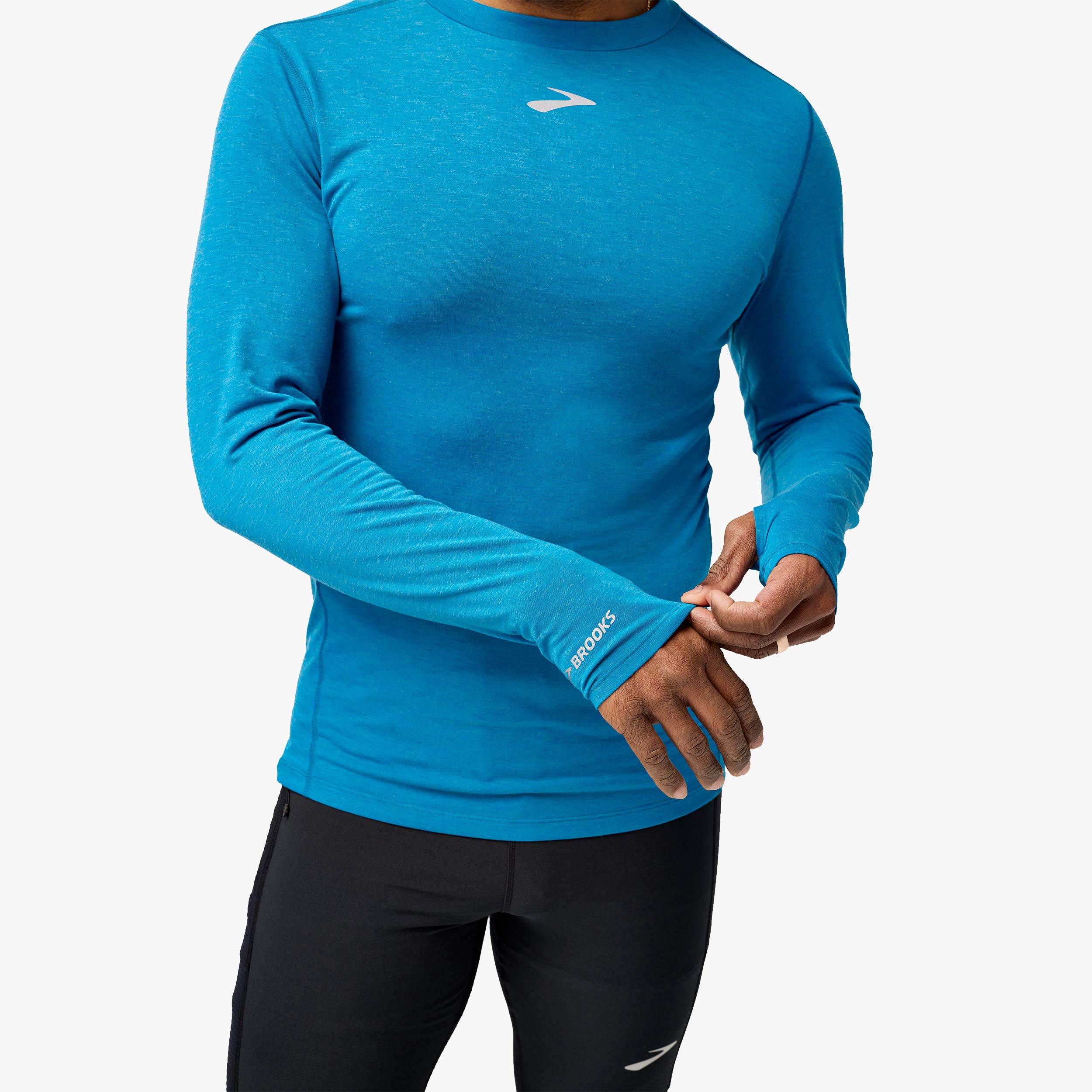Brooks High Point Long Sleeve, AZUL, hi-res
