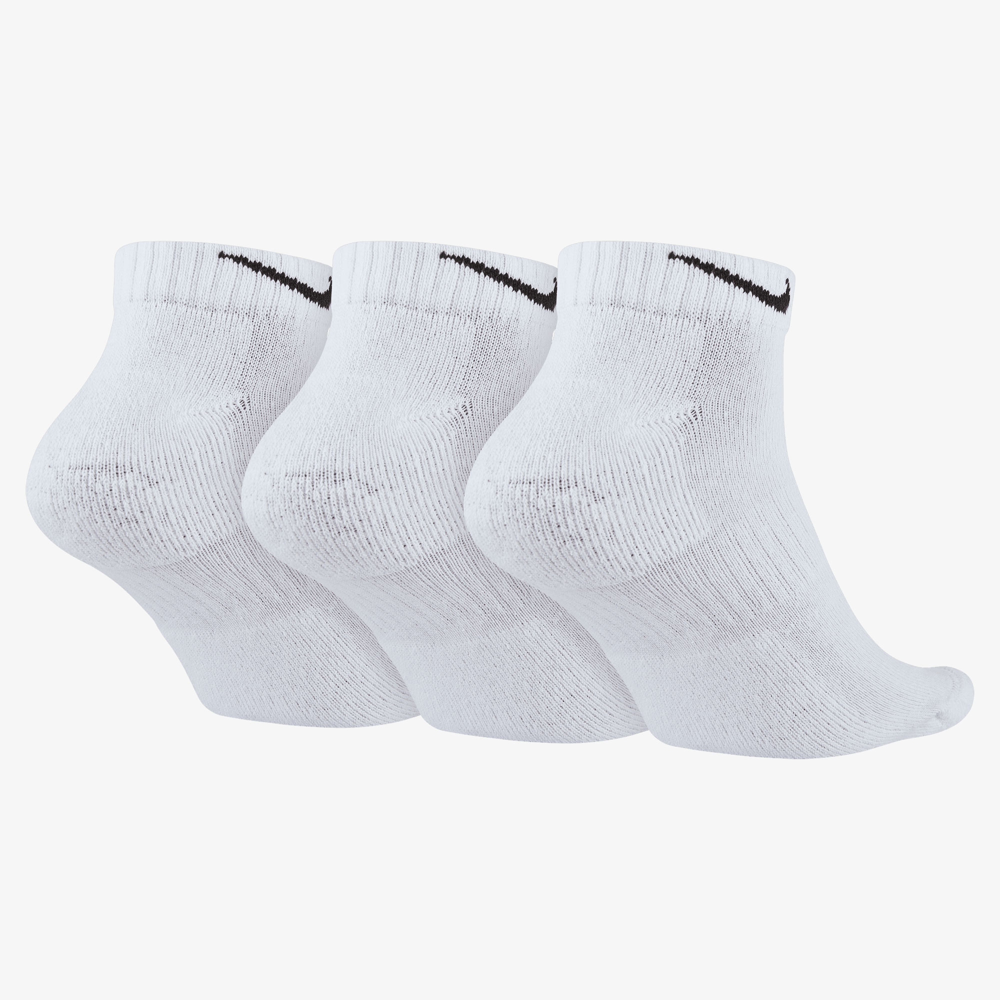 Nike Everyday Cushioned Cortas 3 Pares, BLANCO, hi-res