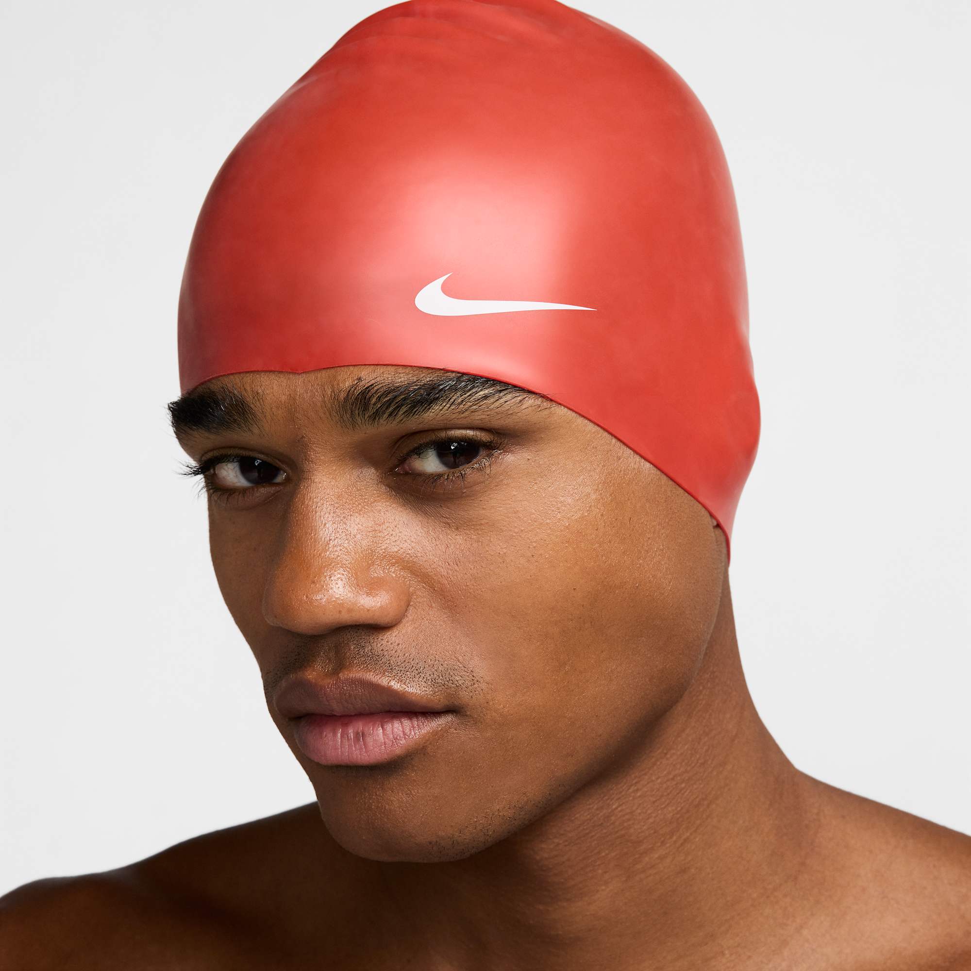 Nike Gorro de Nataci&oacute;n Solid Silicone, ROJO, hi-res