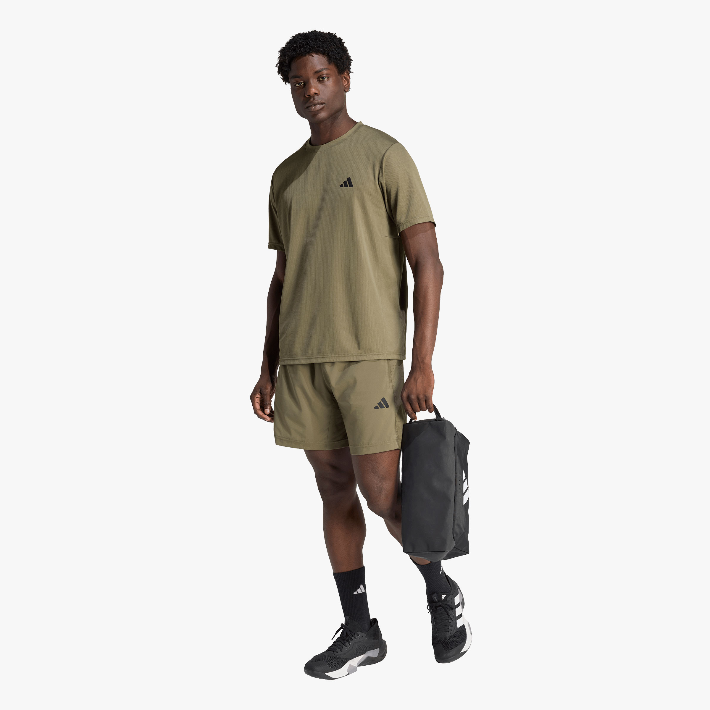 adidas Polera B&aacute;sica Workout Essentials, VERDE, hi-res