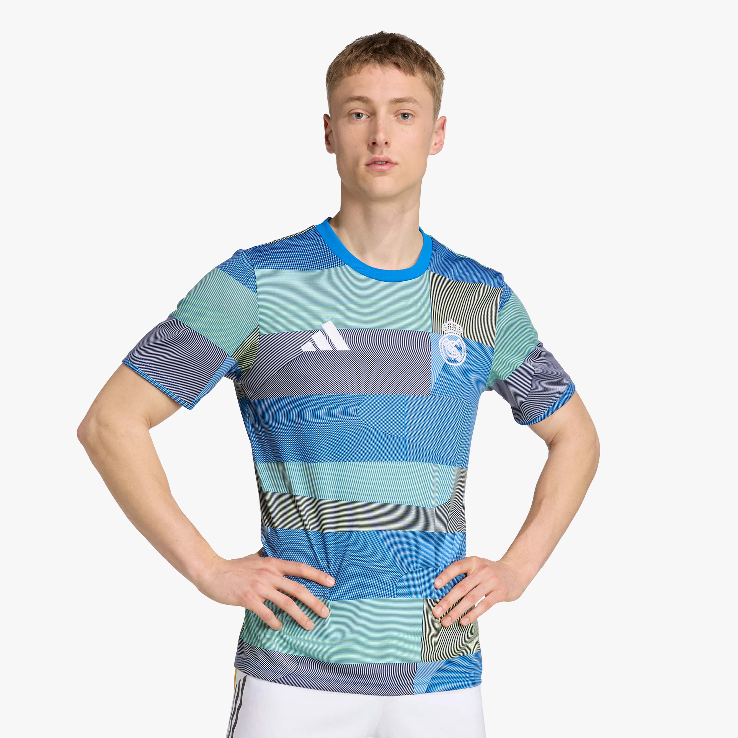 adidas Camiseta Prepartido Real Madrid 25/26, AZUL, hi-res
