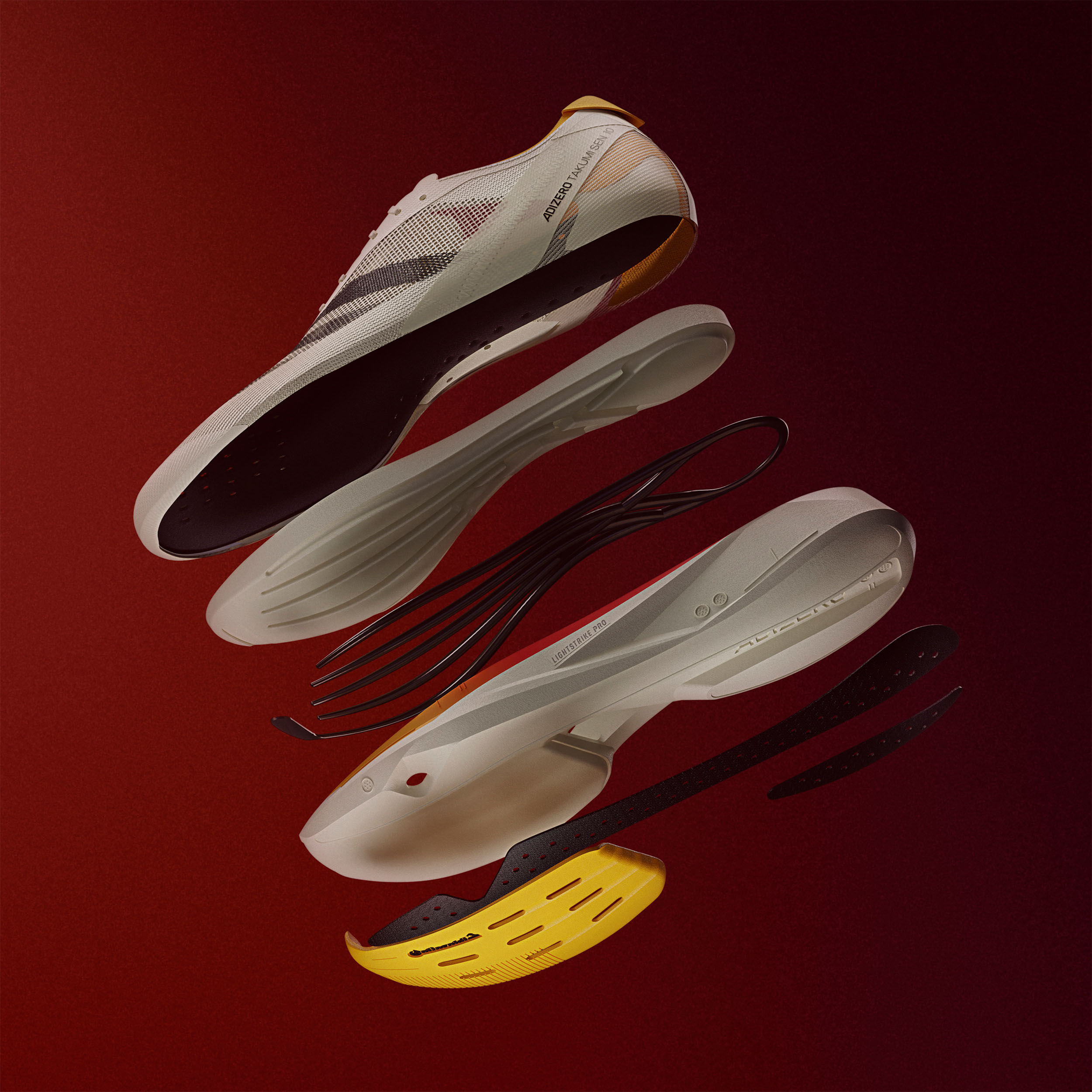 adidas Zapatillas Adizero Takumi Sen 10, AMARILLO, hi-res