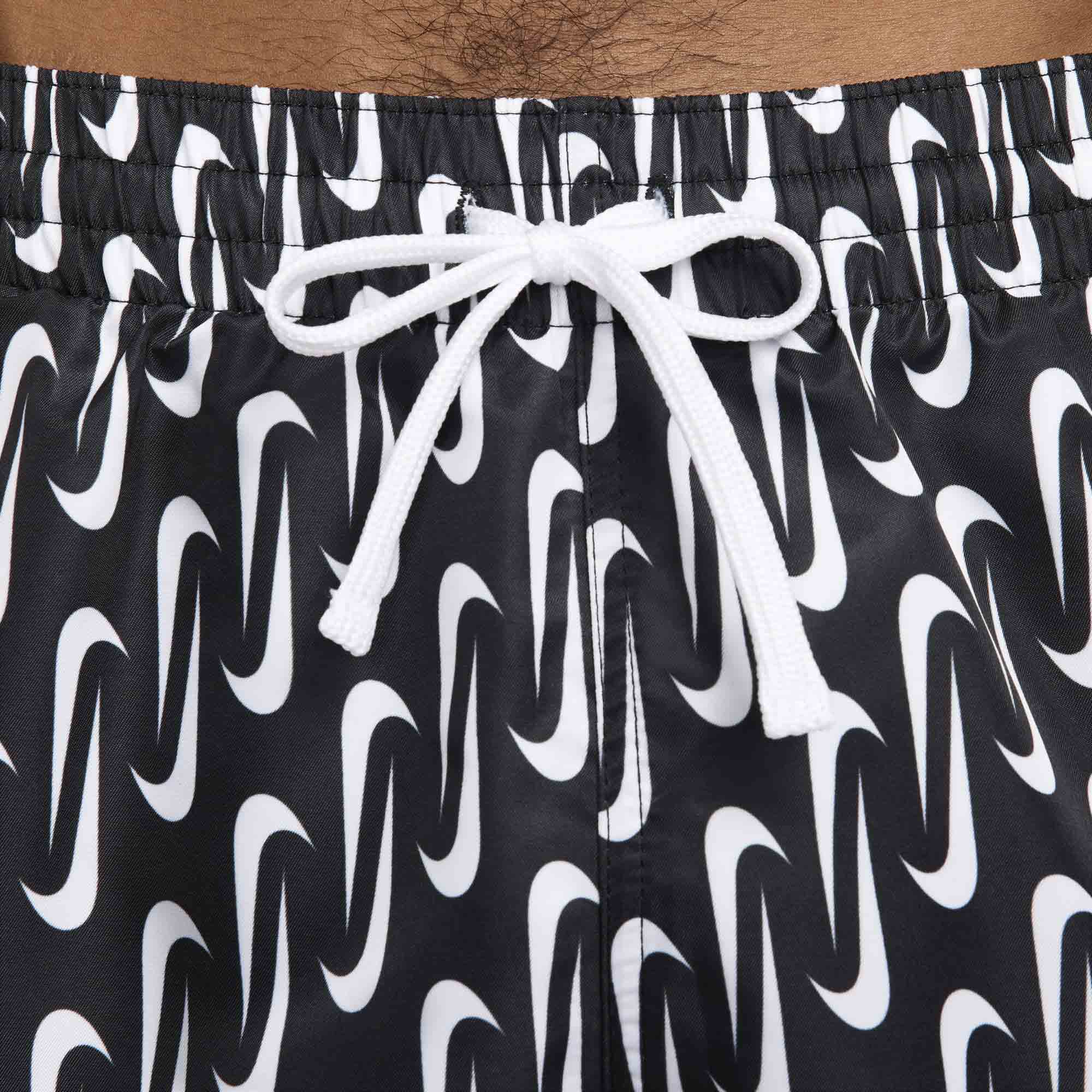 Nike Shorts Swim Swoosh Link, NEGRO, hi-res