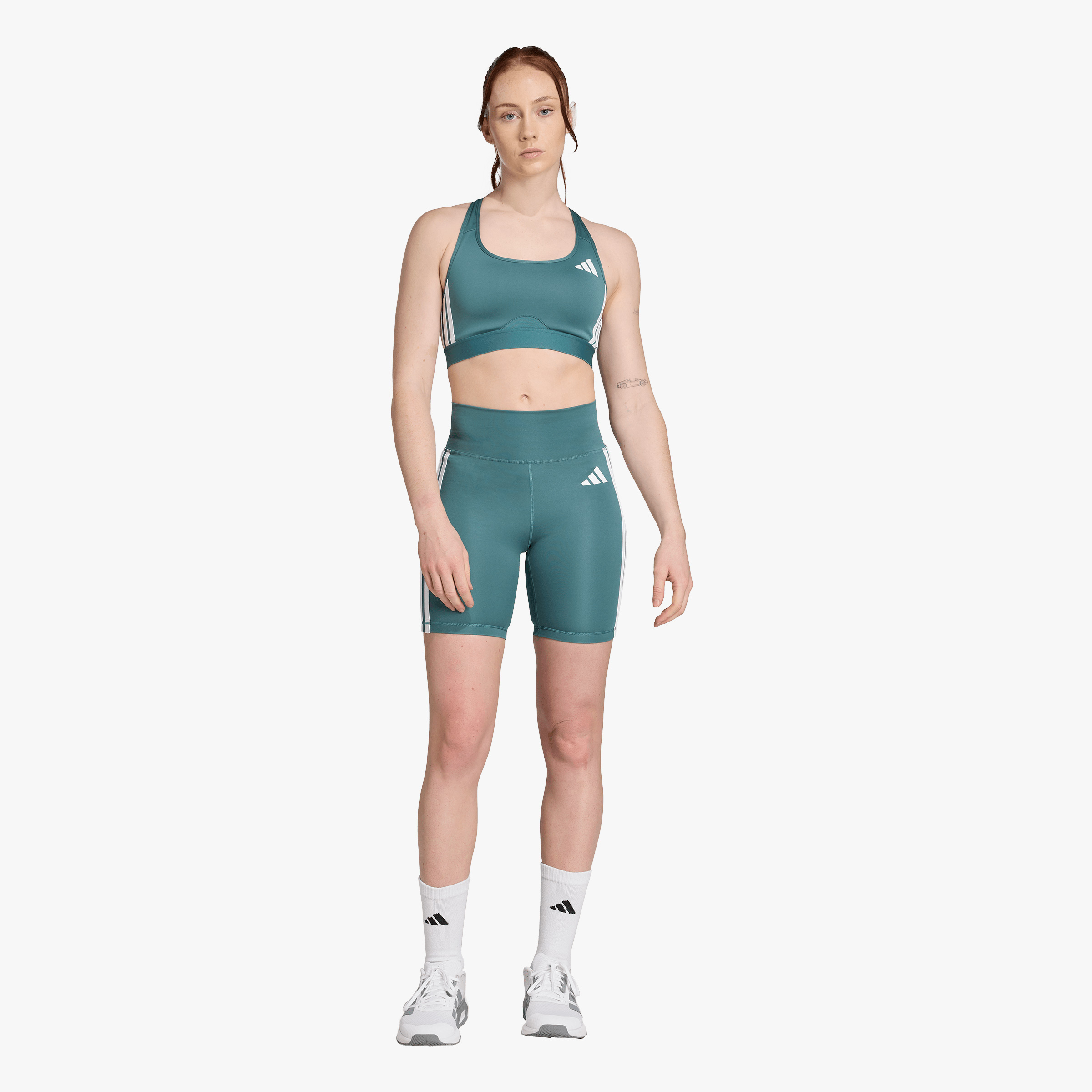 adidas Top Deportivo Powerreact, VERDE, hi-res