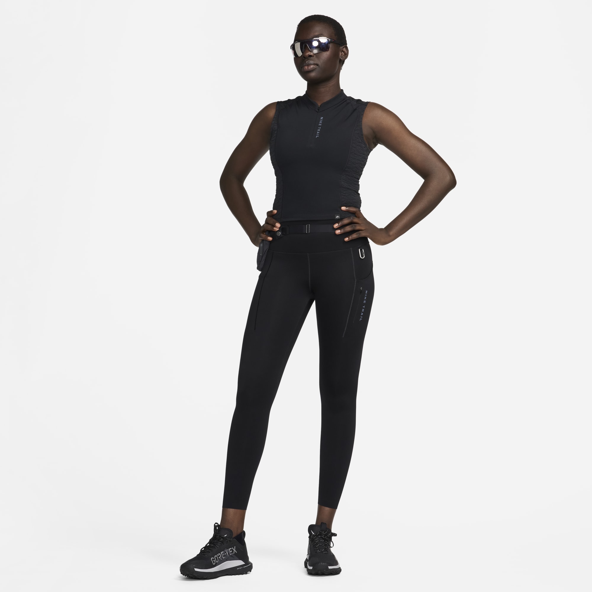 Nike Polera Trail, NEGRO, hi-res