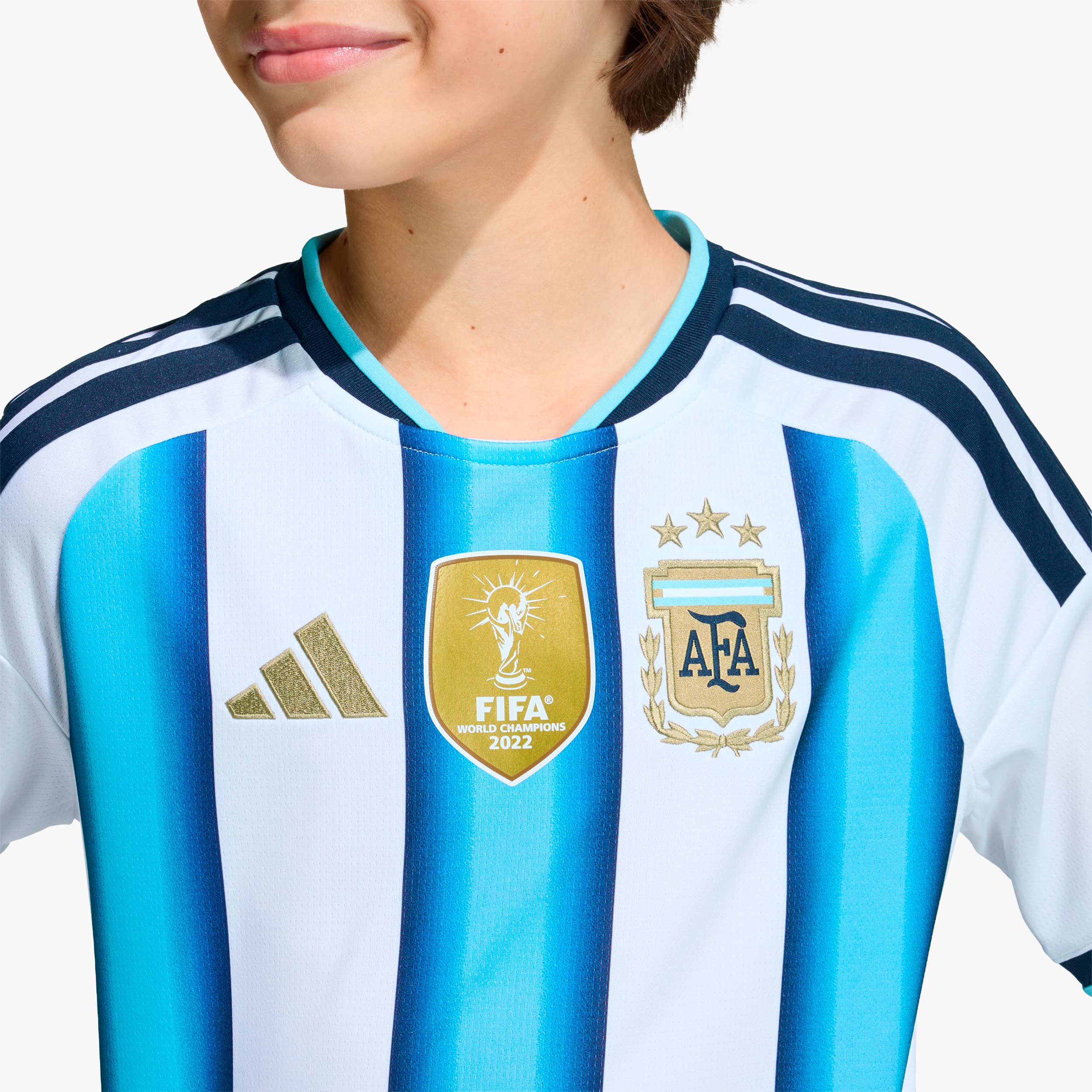 adidas Camiseta Argentina Local 2026 Ni&ntilde;os, BLANCO, hi-res