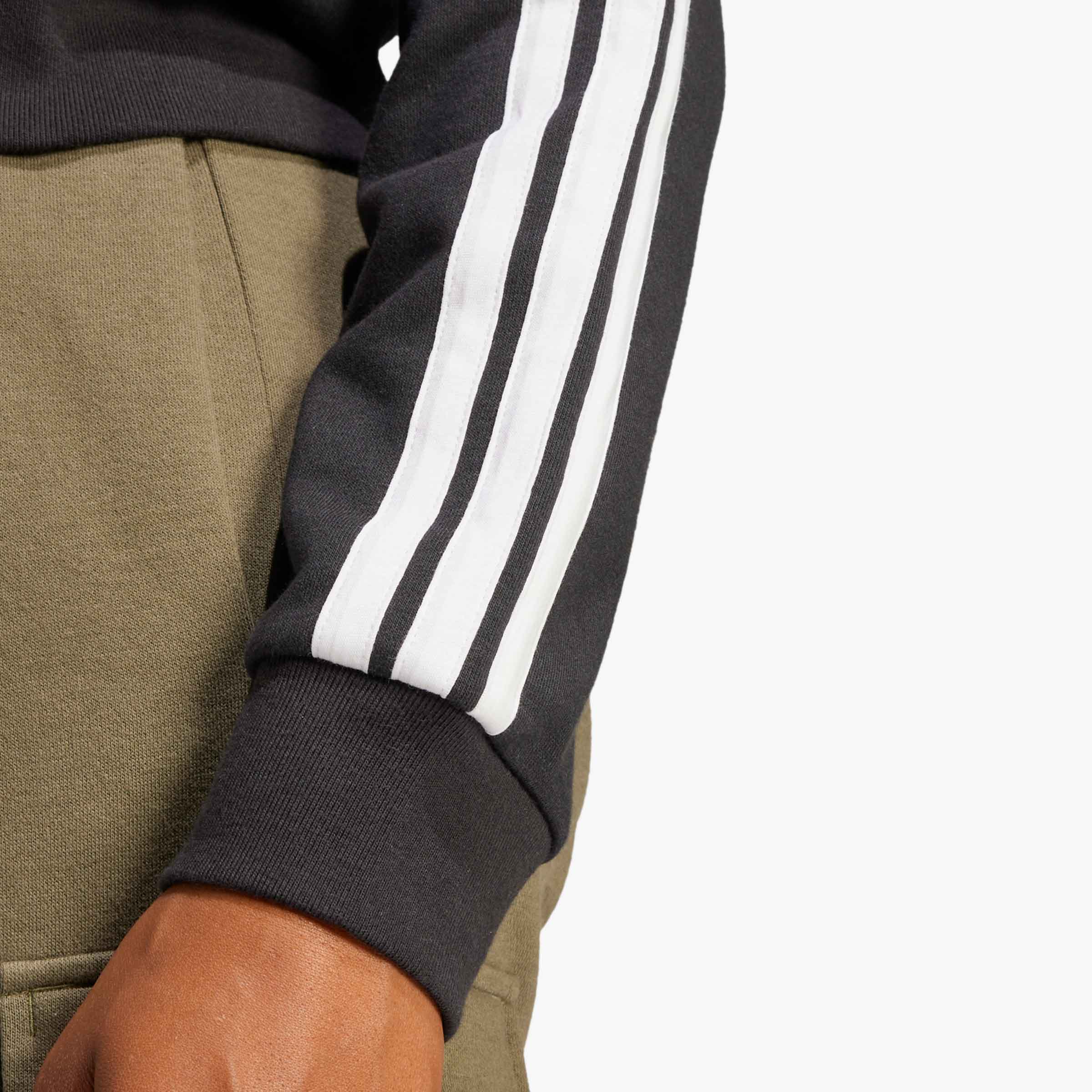adidas Chaqueta Essentials French Terry 3 bandas, NEGRO, hi-res