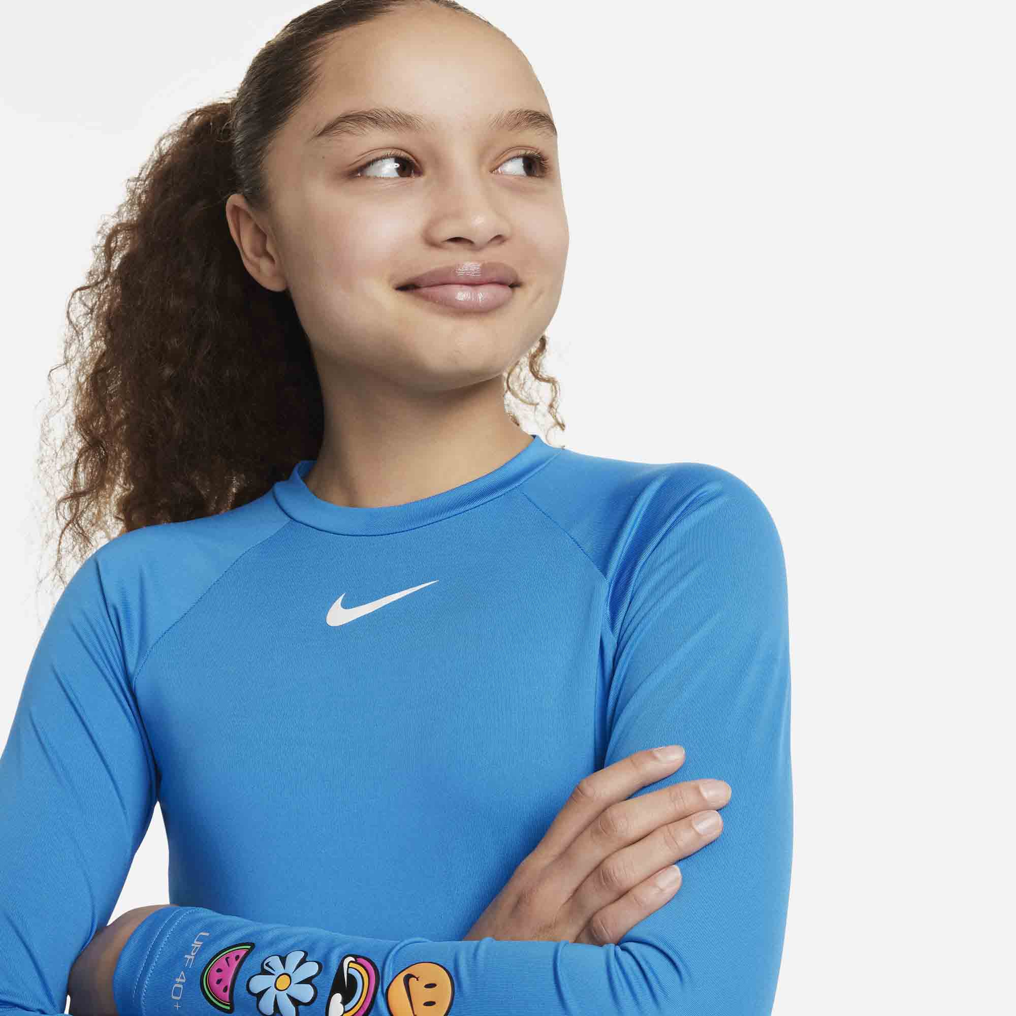 Nike Polera Hydroguard, AZUL, hi-res