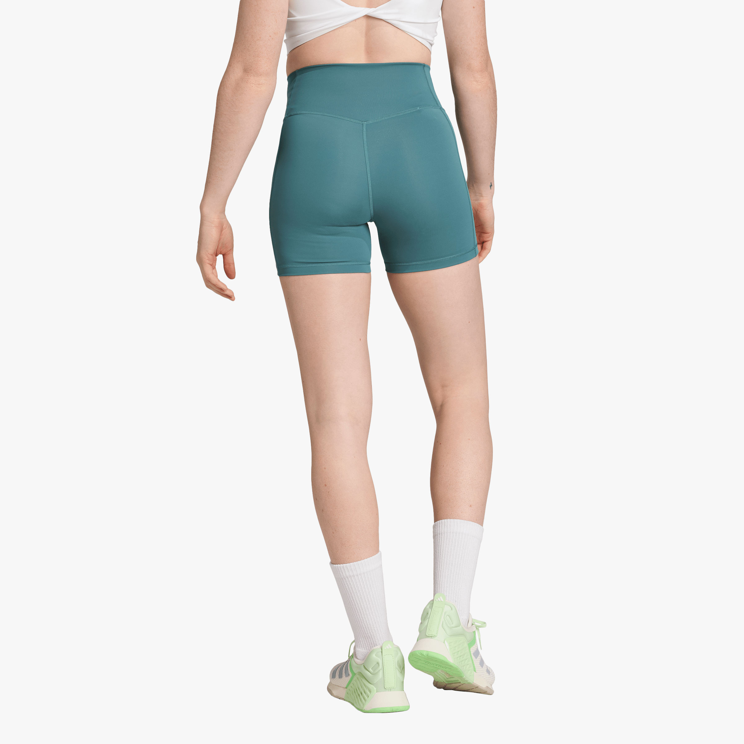 adidas Calzas Cortas 3 Rayas 1/4 Optime, VERDE, hi-res