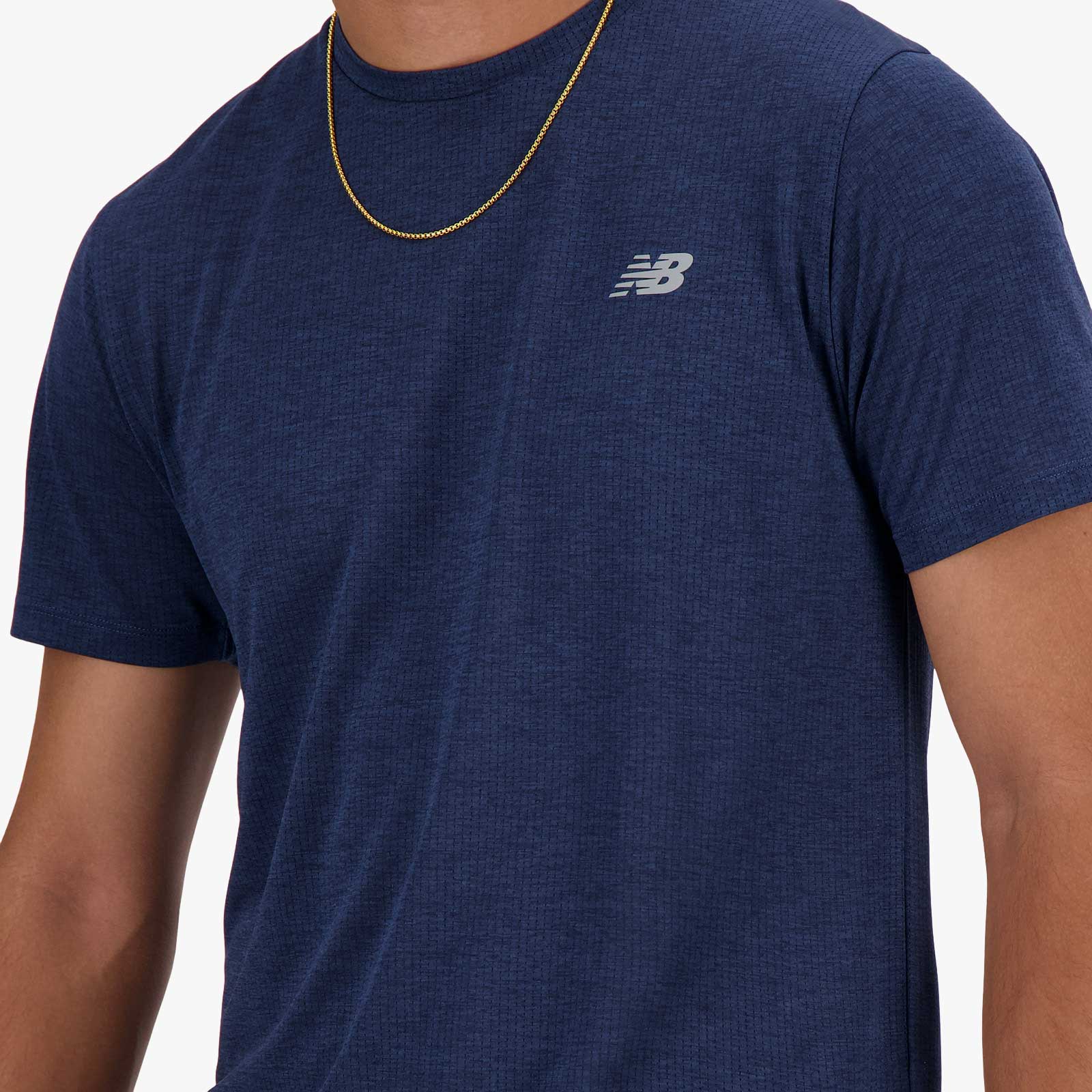 New Balance Polera Athletics, AZUL, hi-res