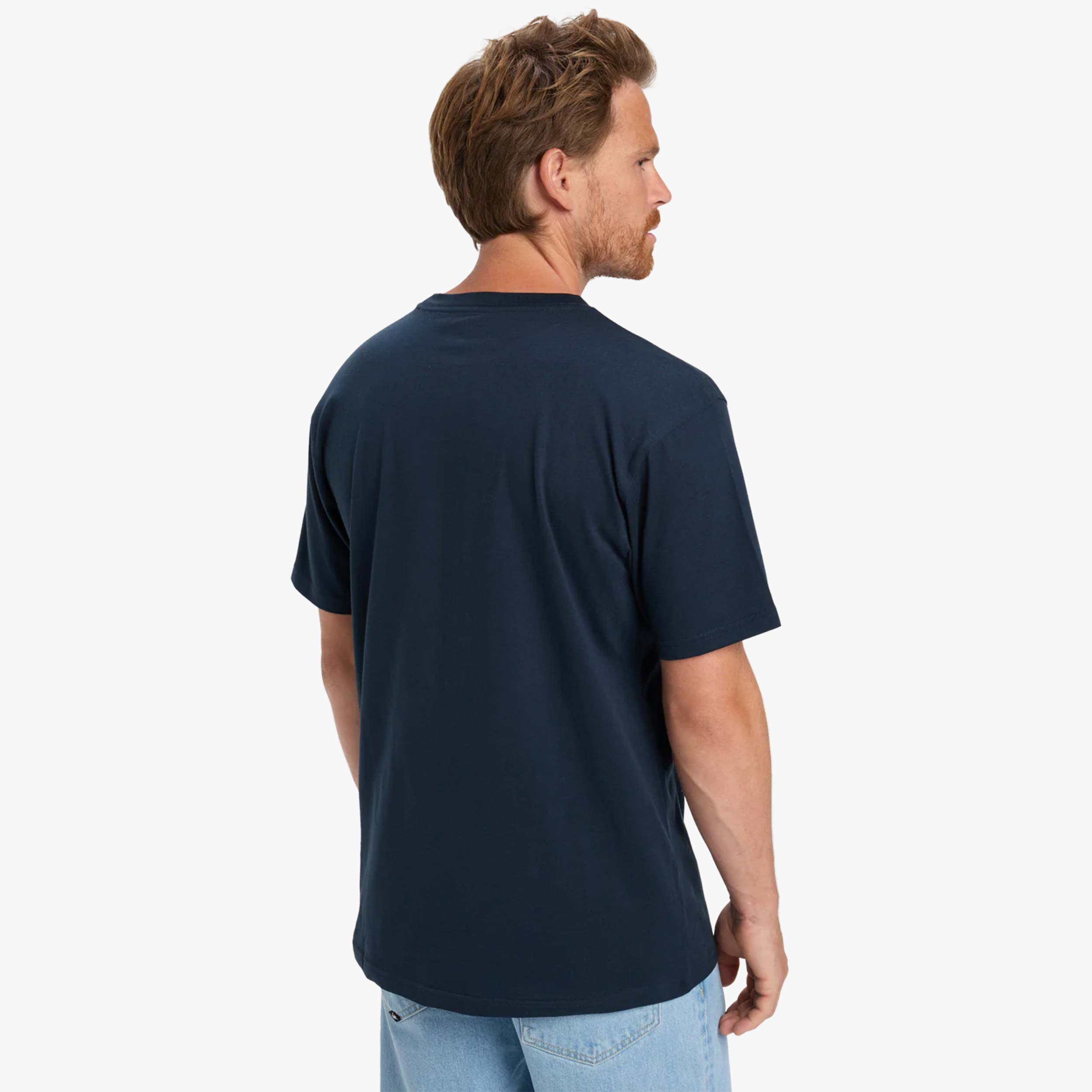 Quiksilver Polera Type Line, AZUL, hi-res