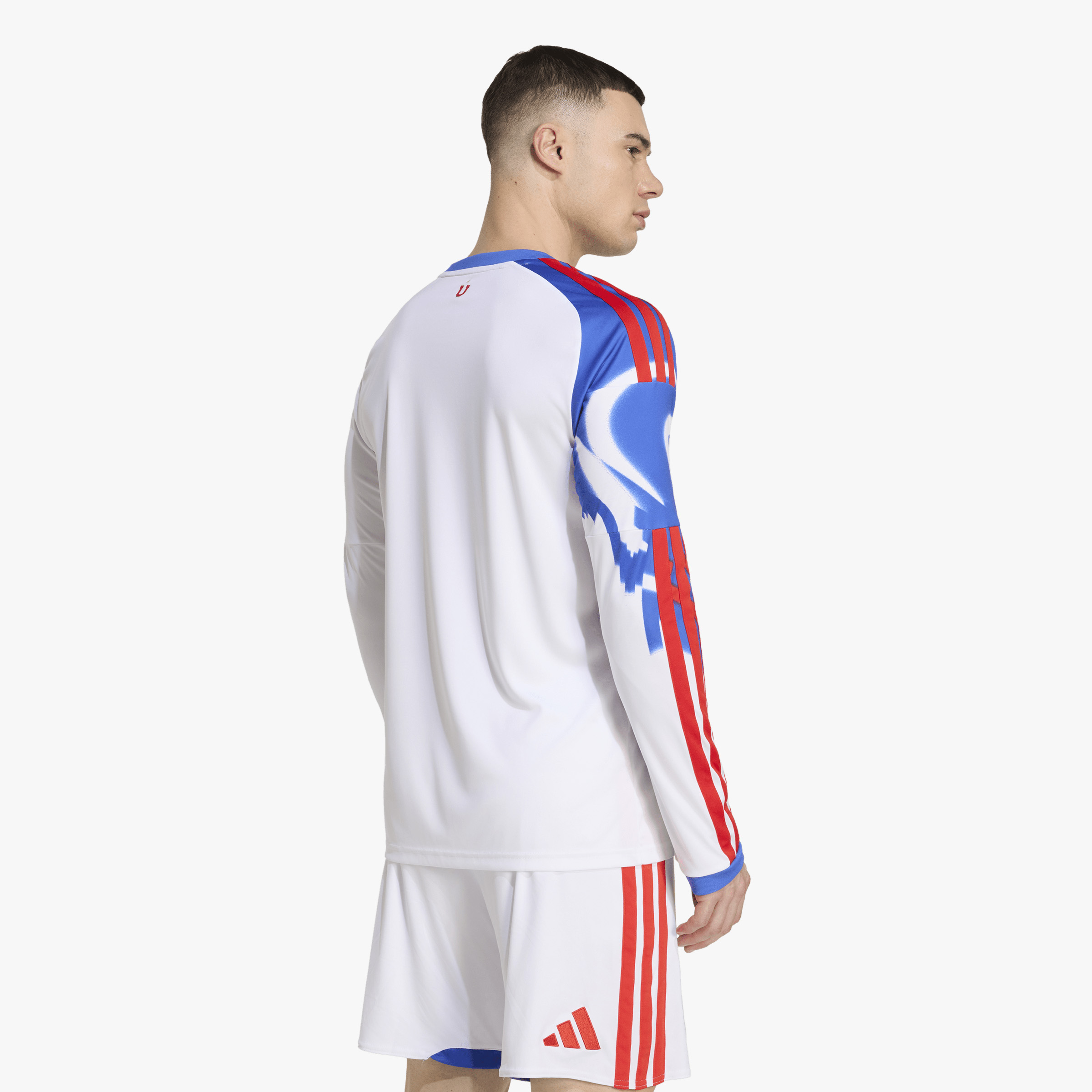 adidas Camiseta Manga Larga Universidad de Chile 26 Visita, BLANCO, hi-res