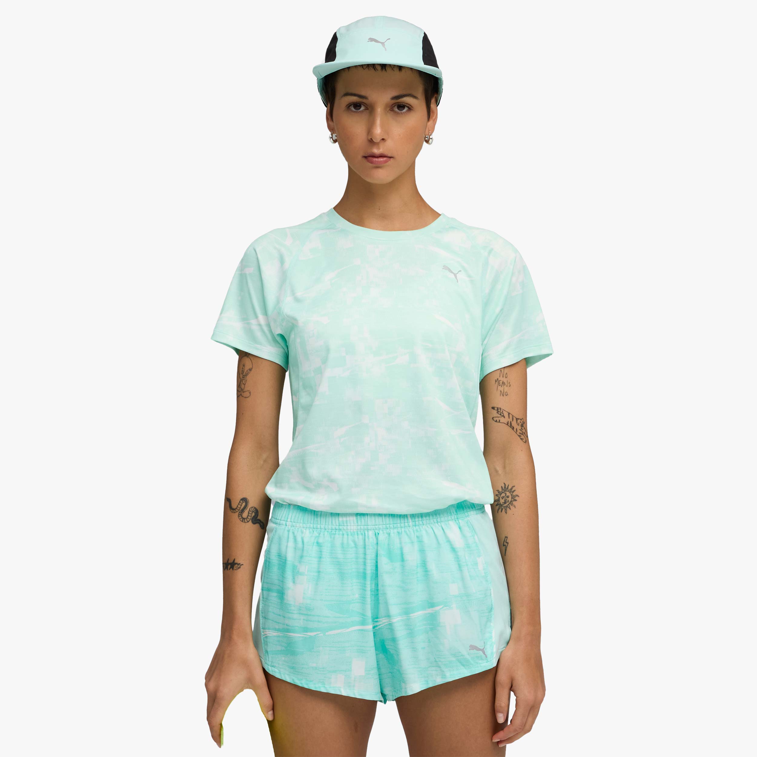 Puma Polera RUN VELOCITY, VERDE, hi-res