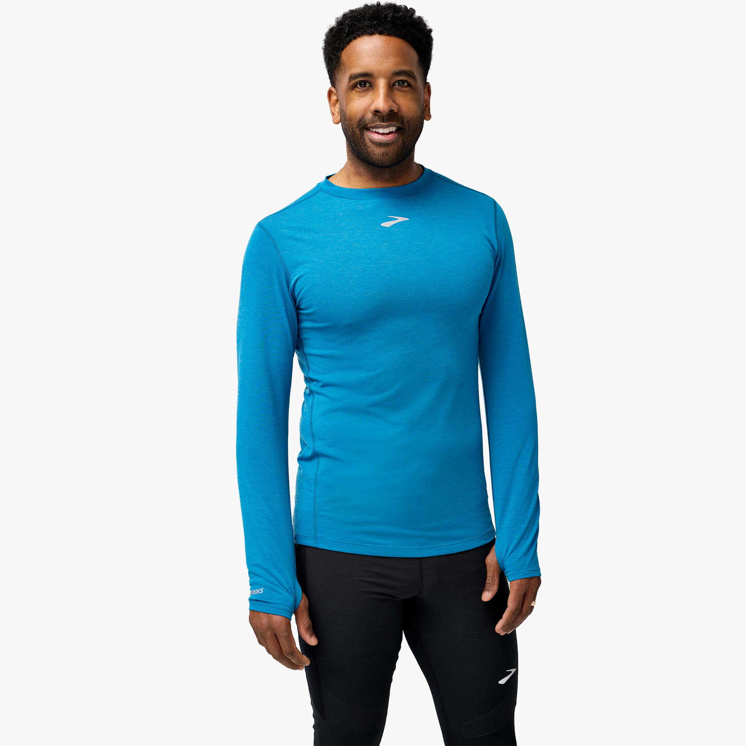 Brooks High Point Long Sleeve, AZUL, hi-res