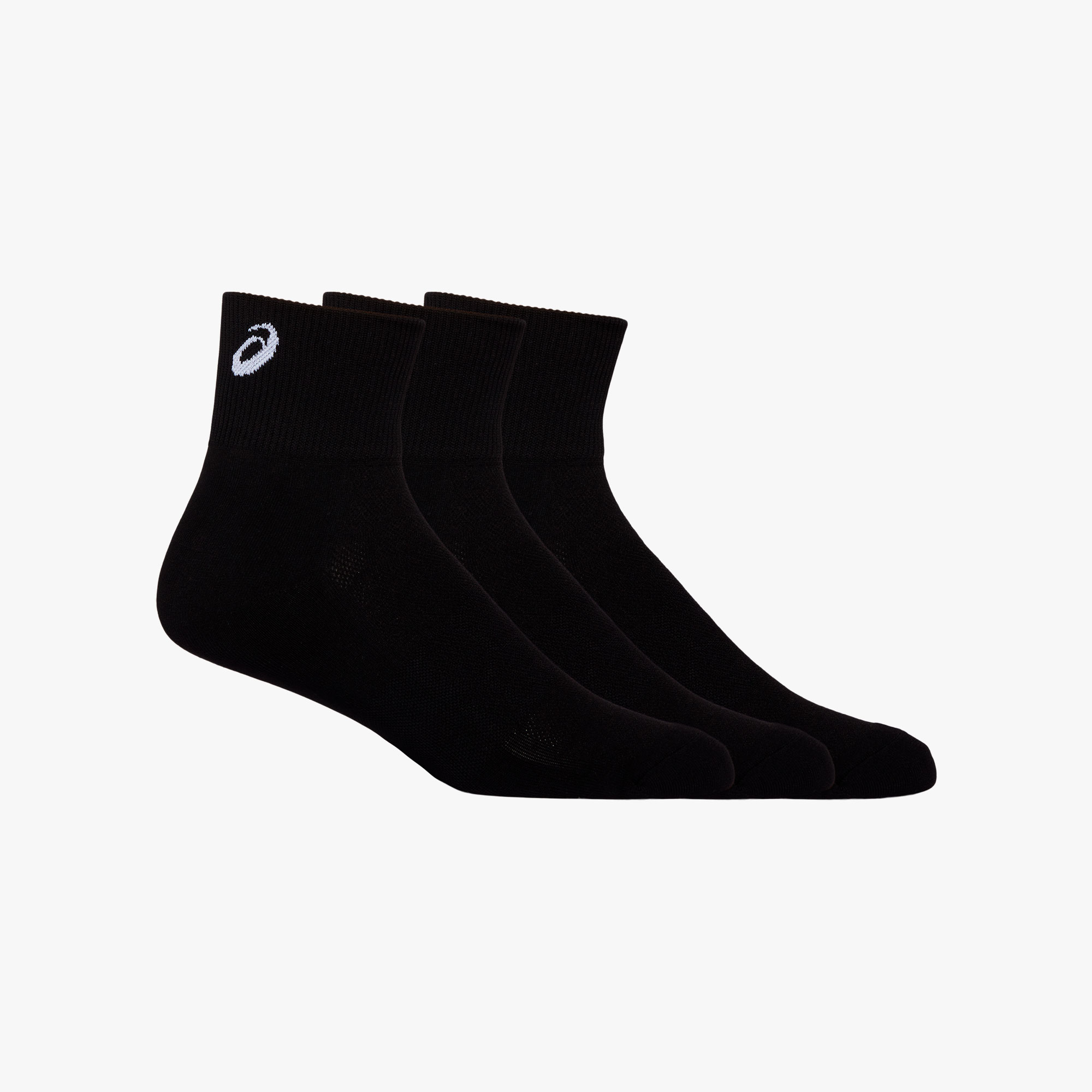 Asics Calcetines Easy Quarter Cortas 3 Pares, NEGRO, hi-res