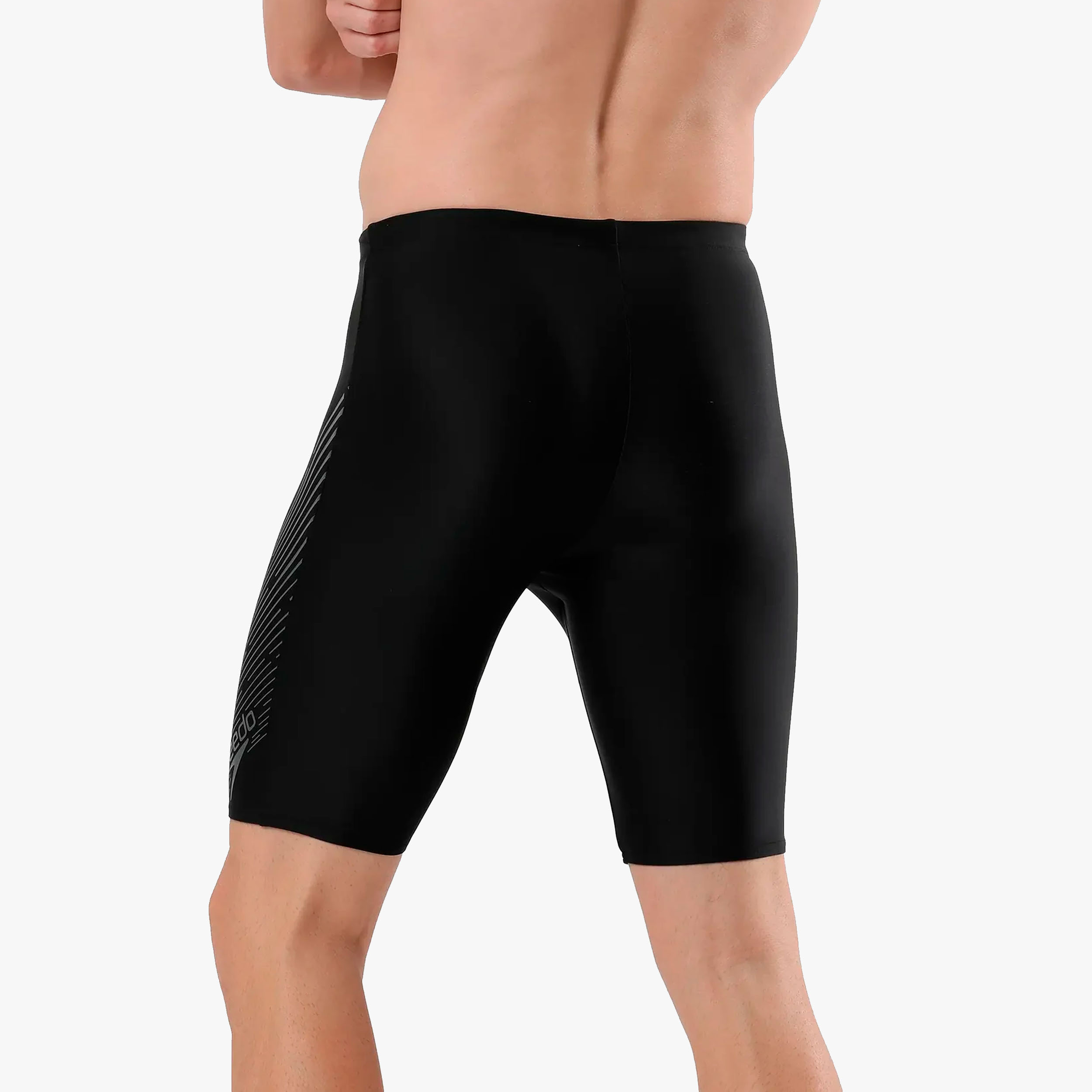 Speedo Ba&ntilde;ador Medley Logo Jammer, NEGRO, hi-res