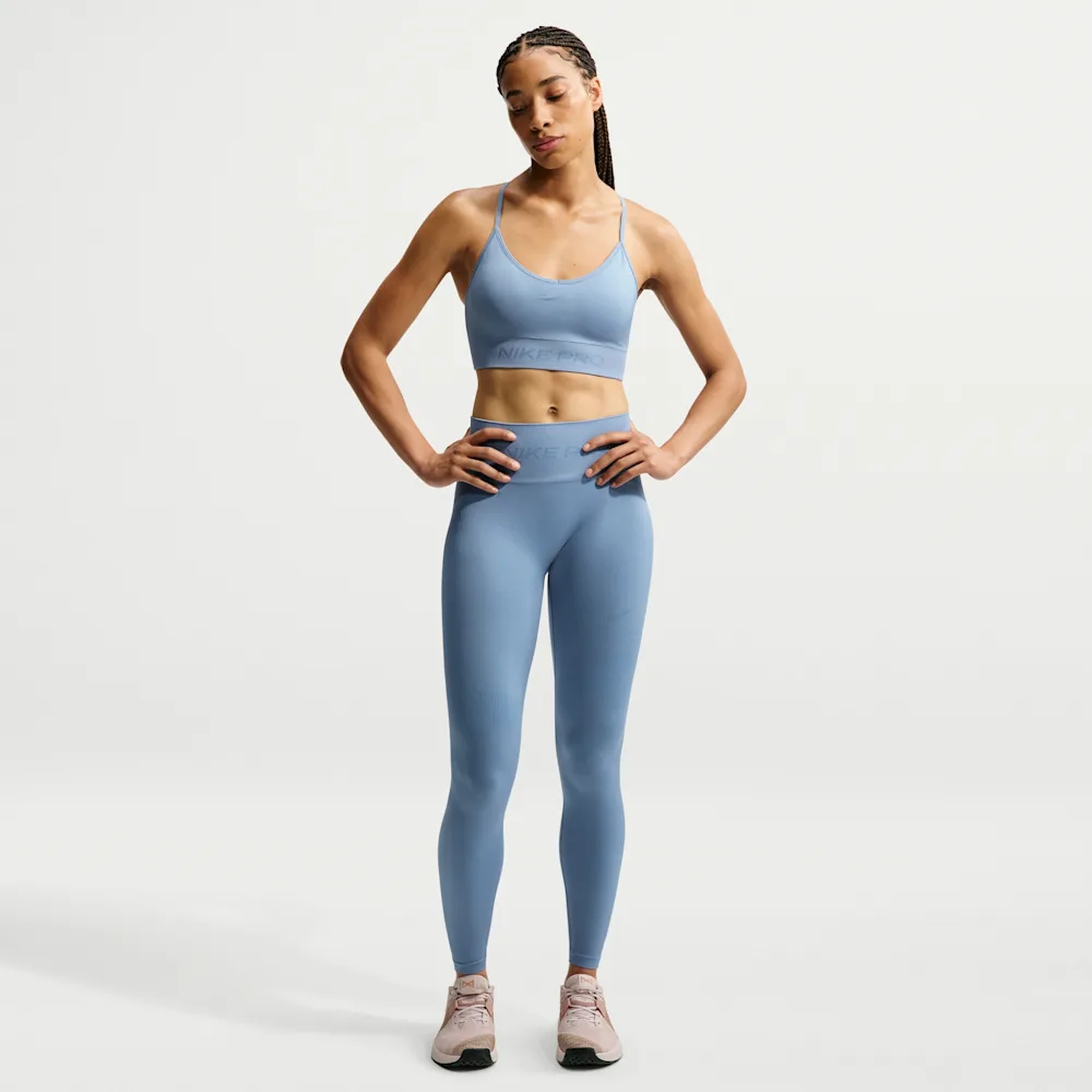 Nike Top Deportivo Pro Seamless, AZUL, hi-res