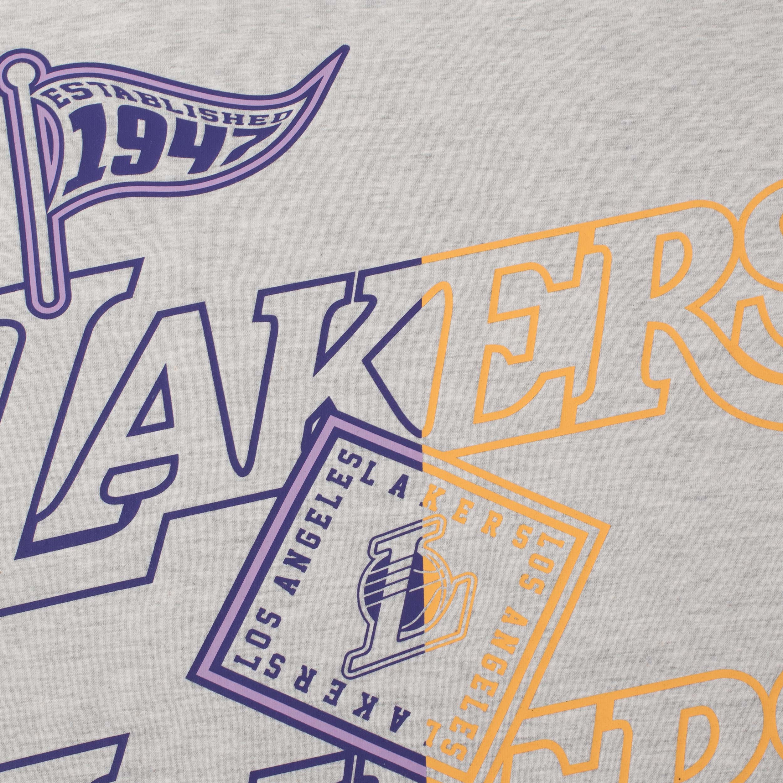 NBA Polera Los Angeles Lakers, GRIS, hi-res