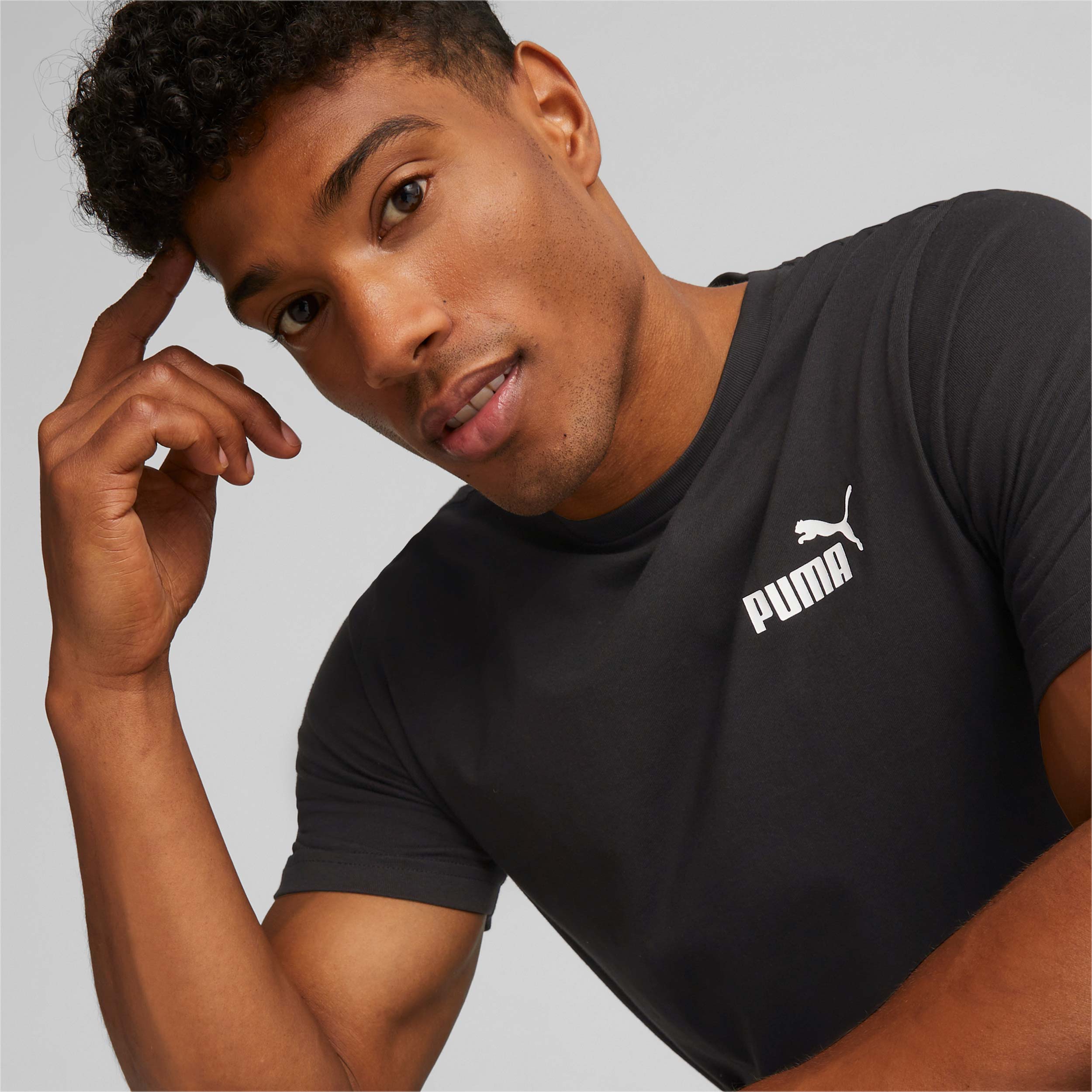 Puma Polera Essentials Small Logo, NEGRO, hi-res