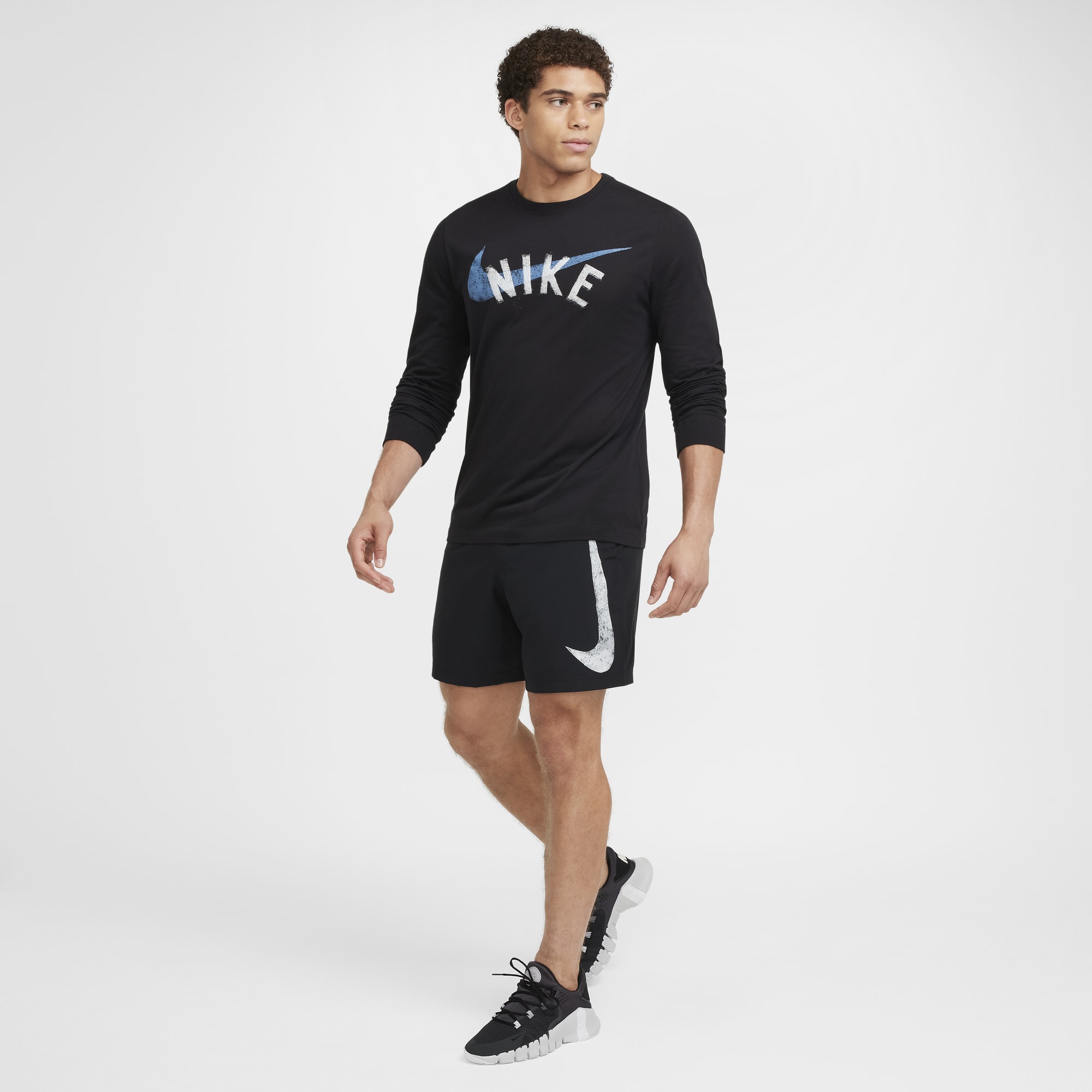 Nike Form Swoosh, NEGRO, hi-res