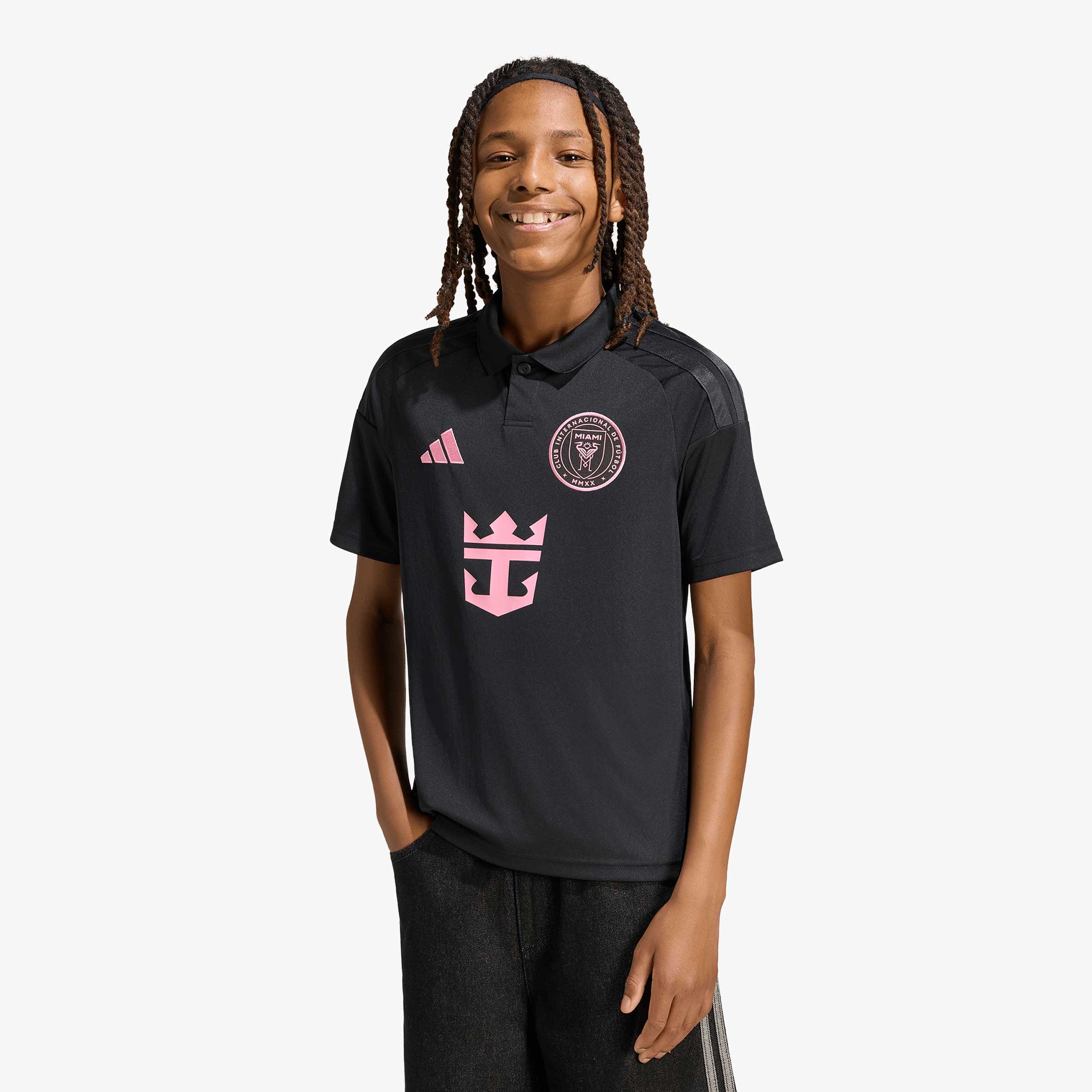 adidas Camiseta Inter Miami Visitante 26/27 Messi Ni&ntilde;o, NEGRO, hi-res