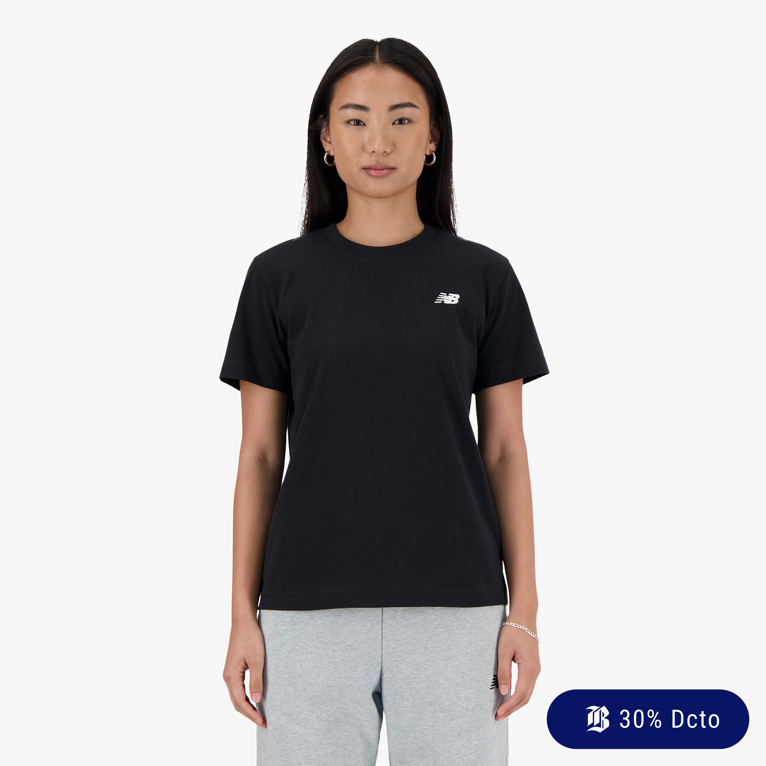 New Balance Polera Sport Essentials, NEGRO, hi-res