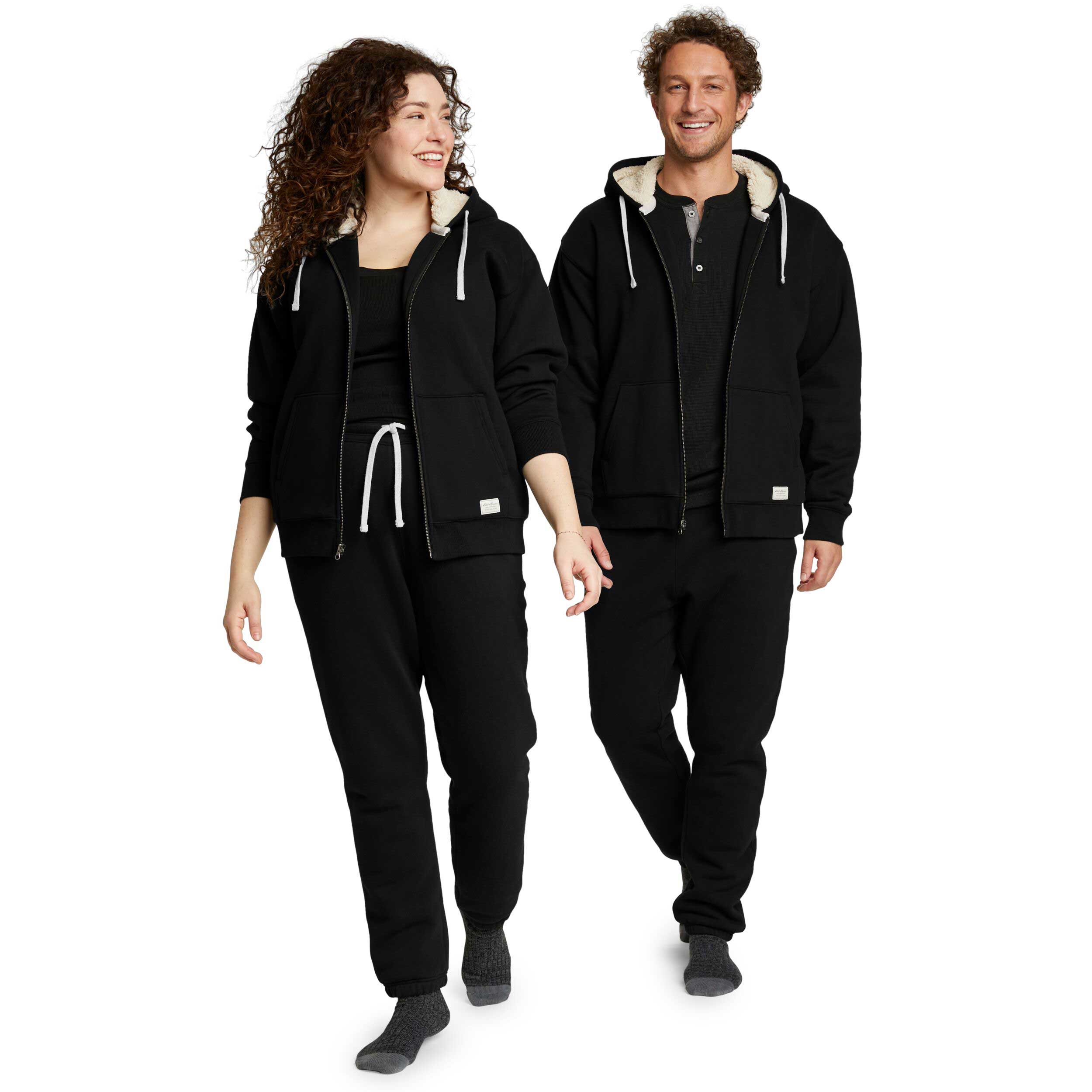 Eddie Bauer Signature Faux Shearling Lined, NEGRO, hi-res