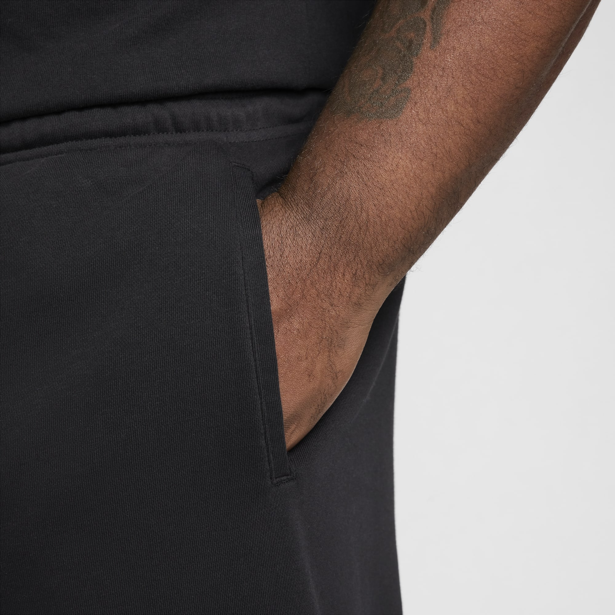 Nike Shorts de French Terry Club, NEGRO, hi-res