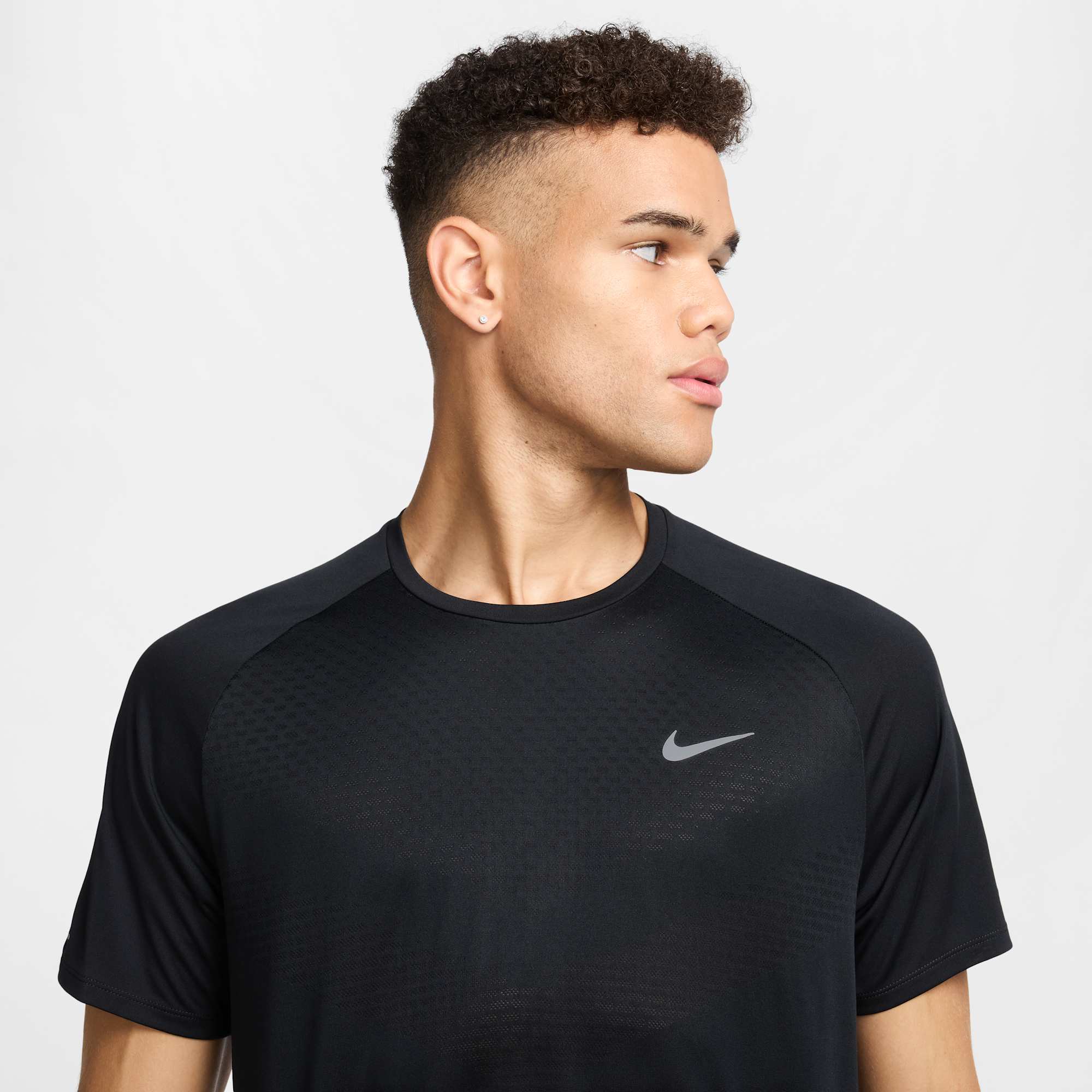 Nike Polera Stride, NEGRO, hi-res