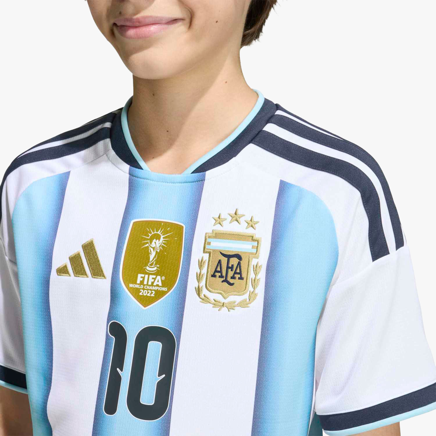 adidas Camiseta Local Selecci&oacute;n Argentina 26 Messi Ni&ntilde;os, BLANCO, hi-res