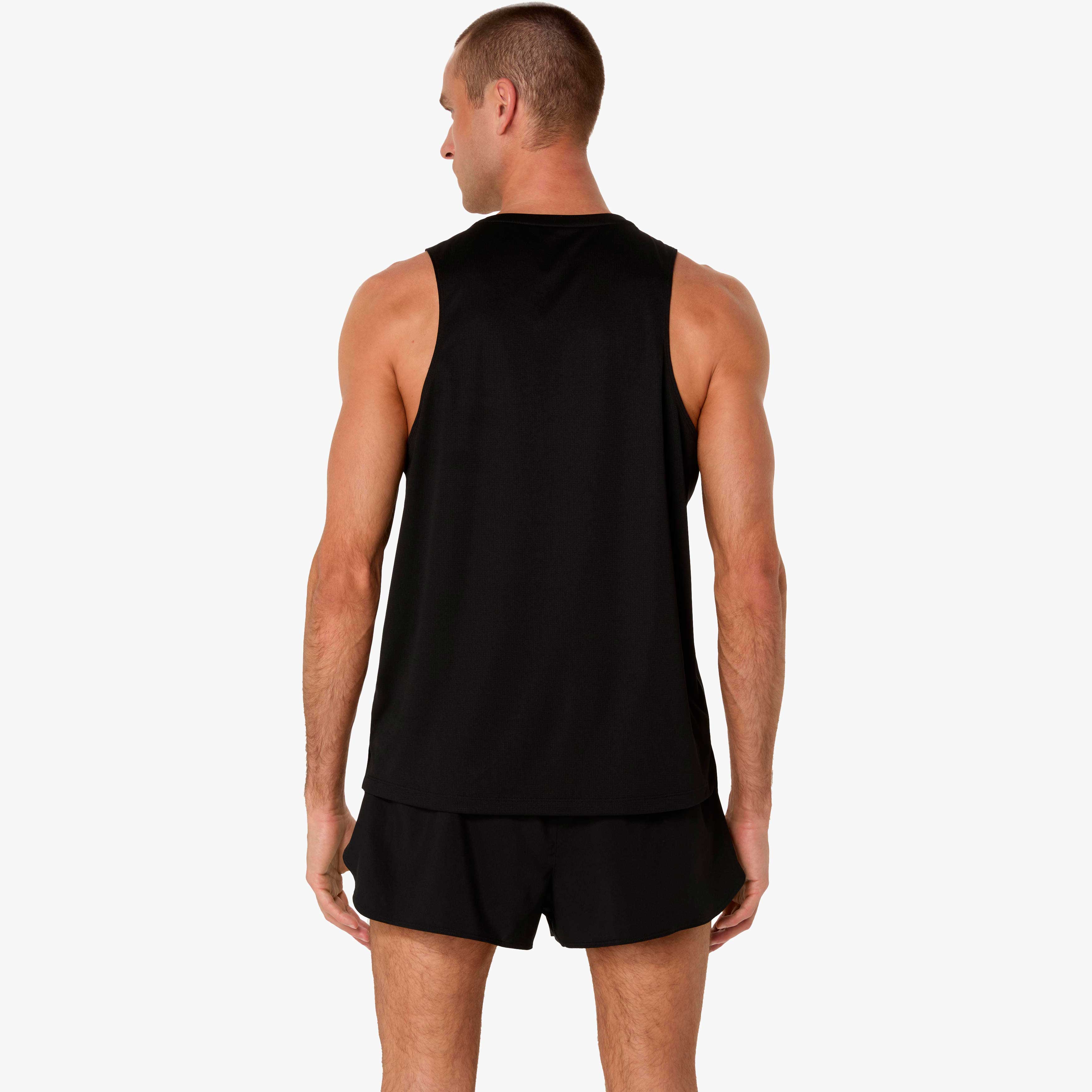 Asics Polera Silver Singlet, NEGRO, hi-res