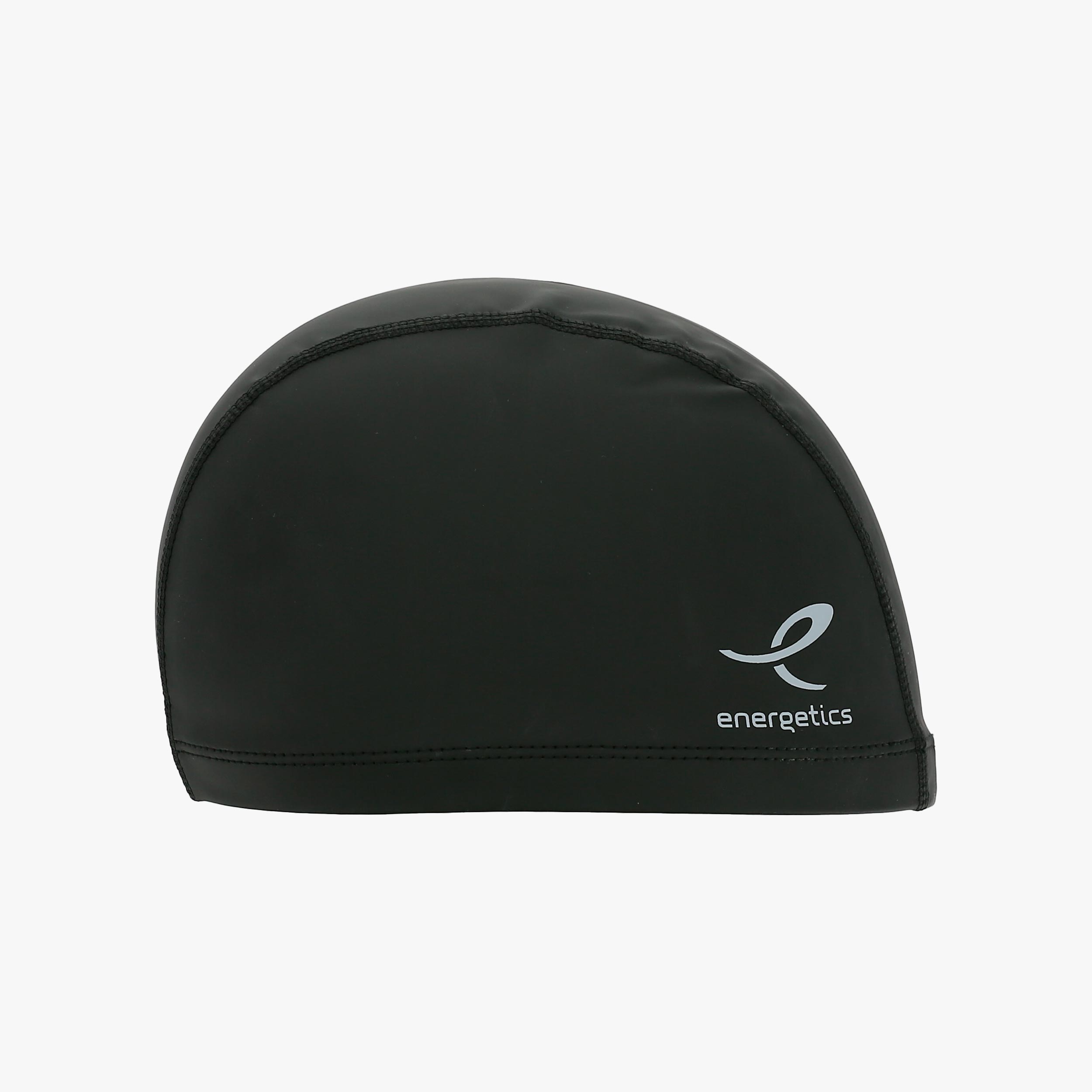Energetics Gorro de Nataci&oacute;n PU Flex, NEGRO, hi-res