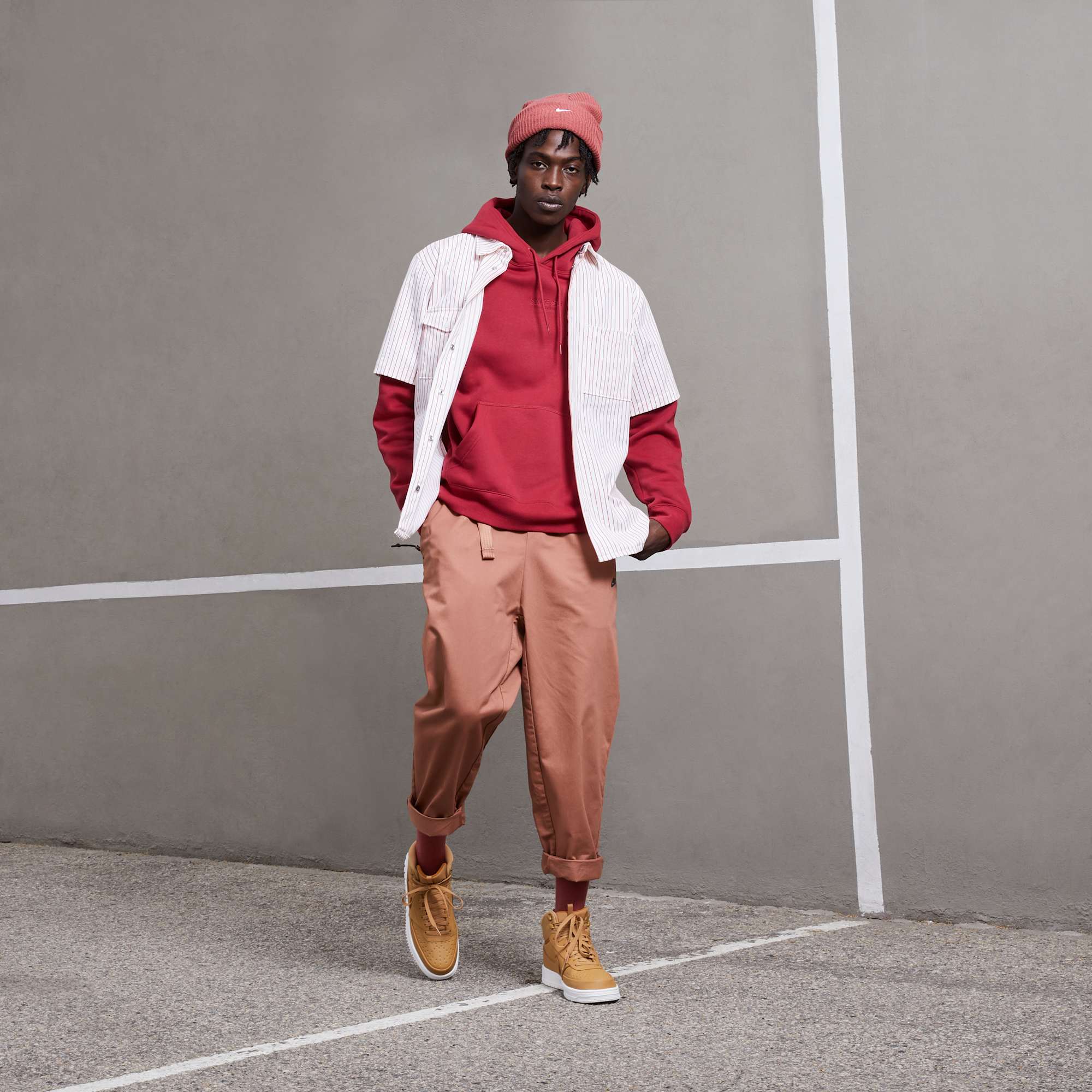 Nike Zapatillas Court Vision Mid Winter, AMARILLO, hi-res