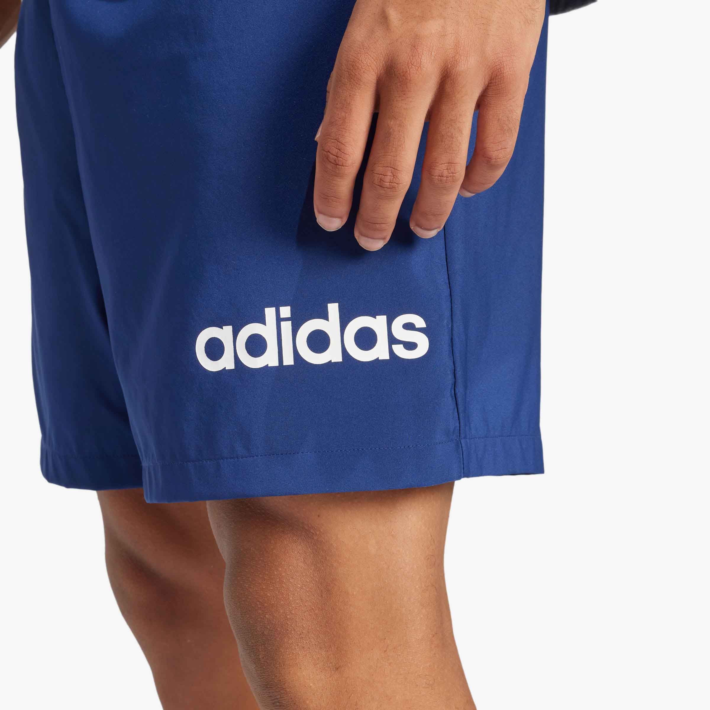 adidas Short Essentials Linear Logo, AZUL, hi-res