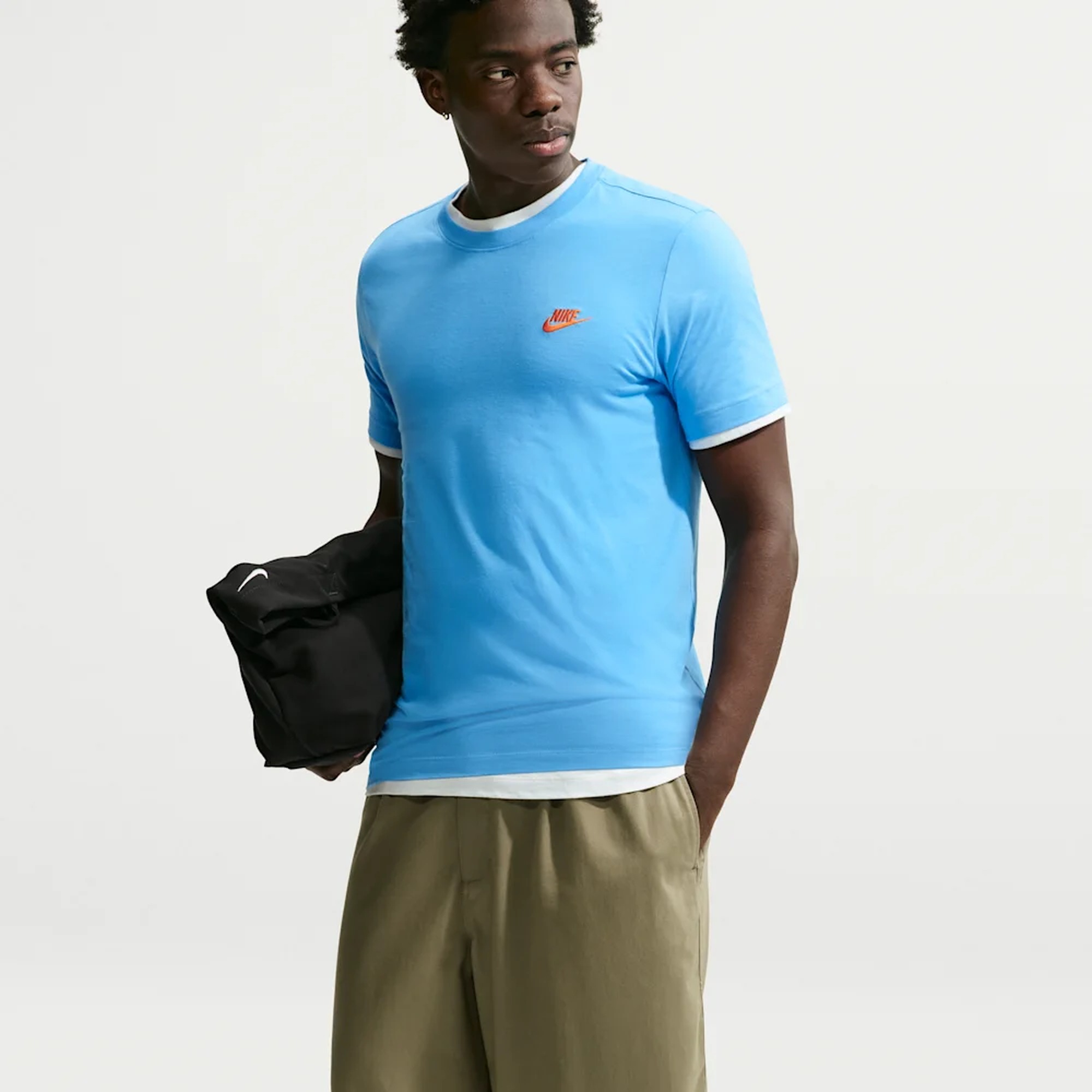Nike Polera Sportswear Club, AZUL, hi-res