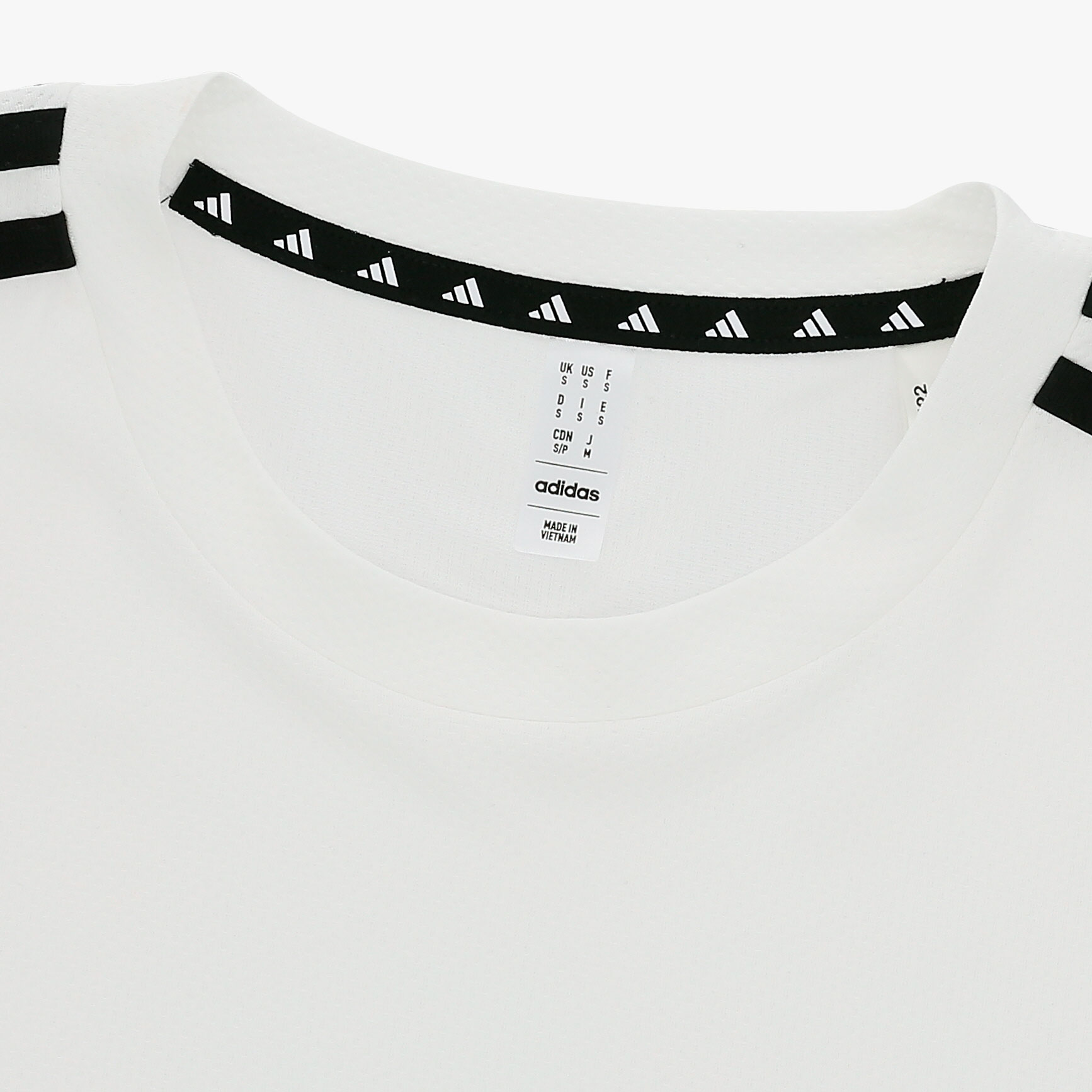 adidas Polera Train Essentials Training 3 bandas, BLANCO, hi-res