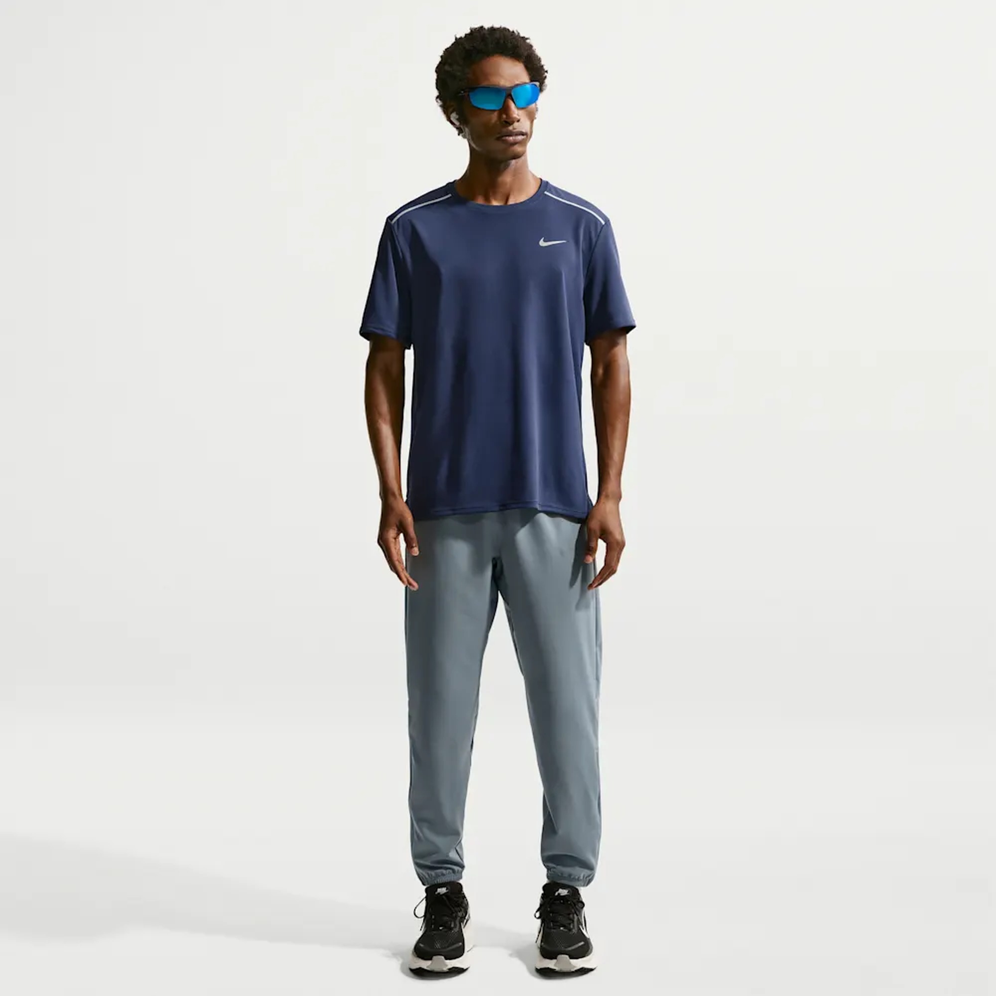 Nike Polera Miler, AZUL, hi-res